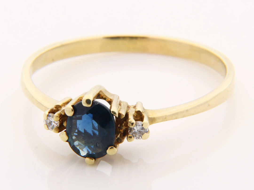 Brillant/Saphir - Damenring