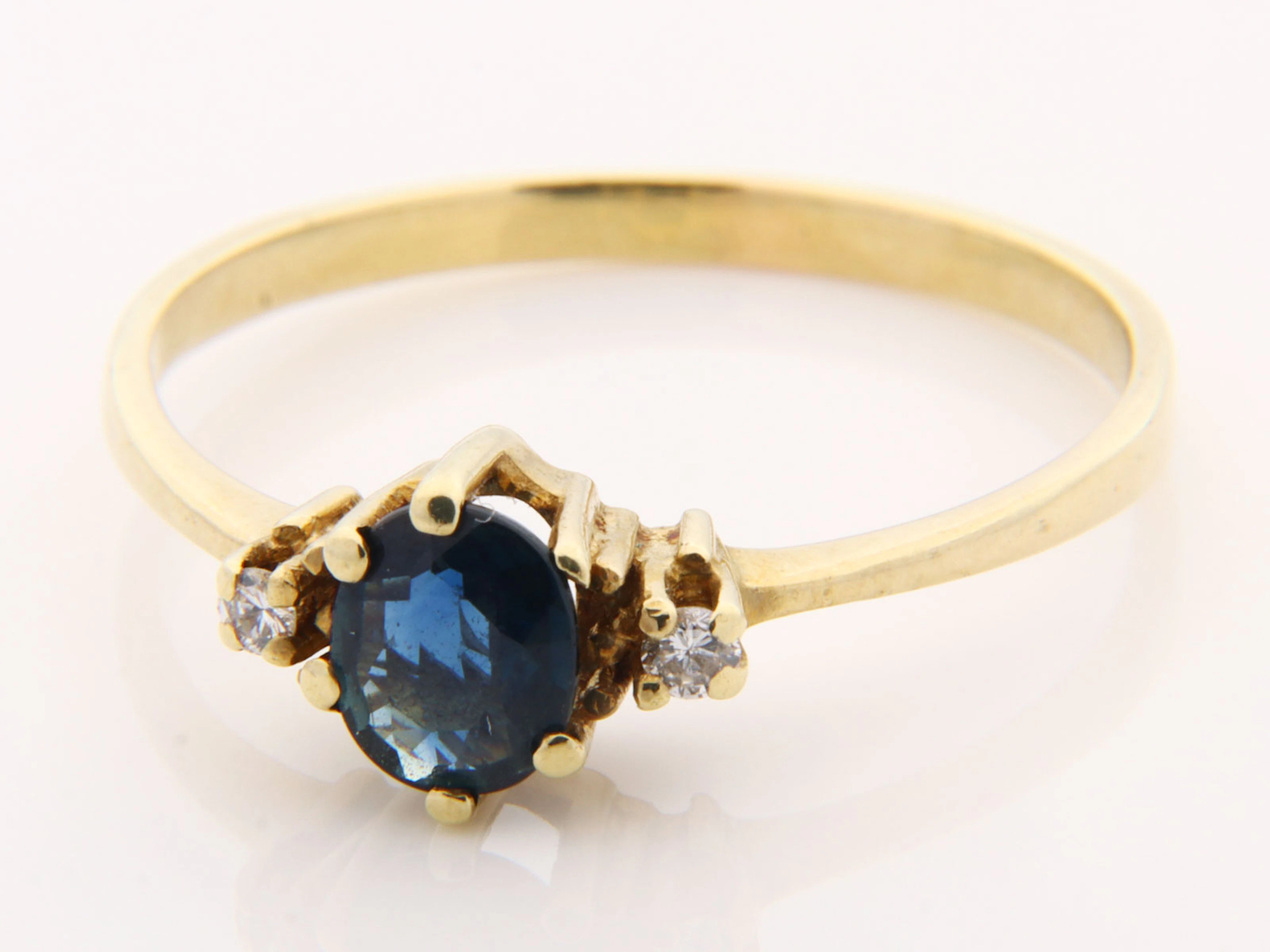 Brillant/Saphir - Damenring