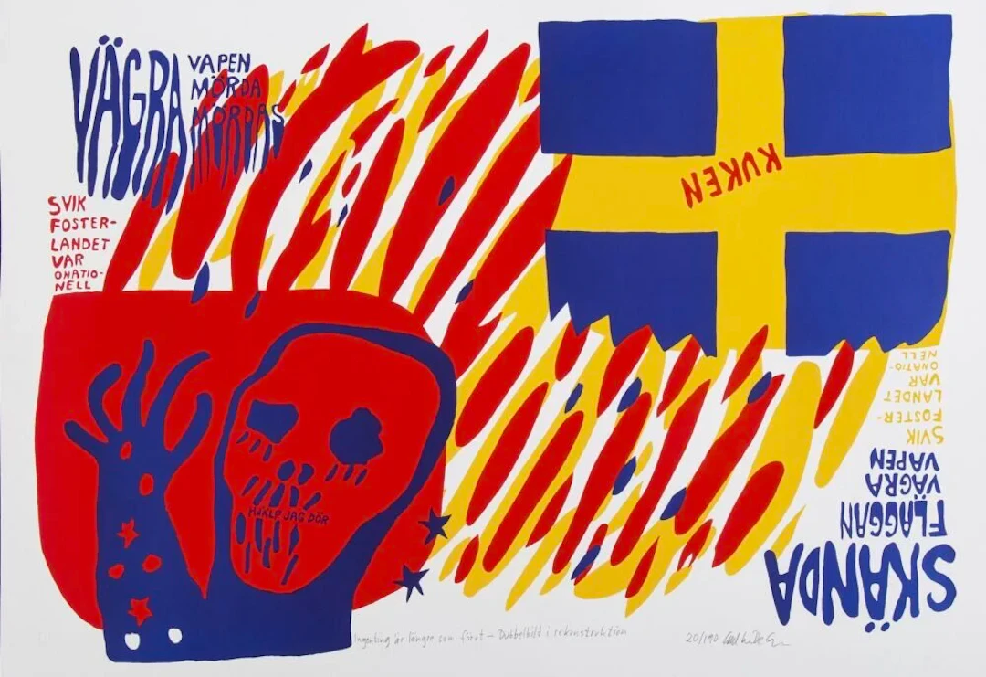 “VÄGRA VAPEN/SKÄNDA FLAGGAN” CARL JOHAN DE GEER