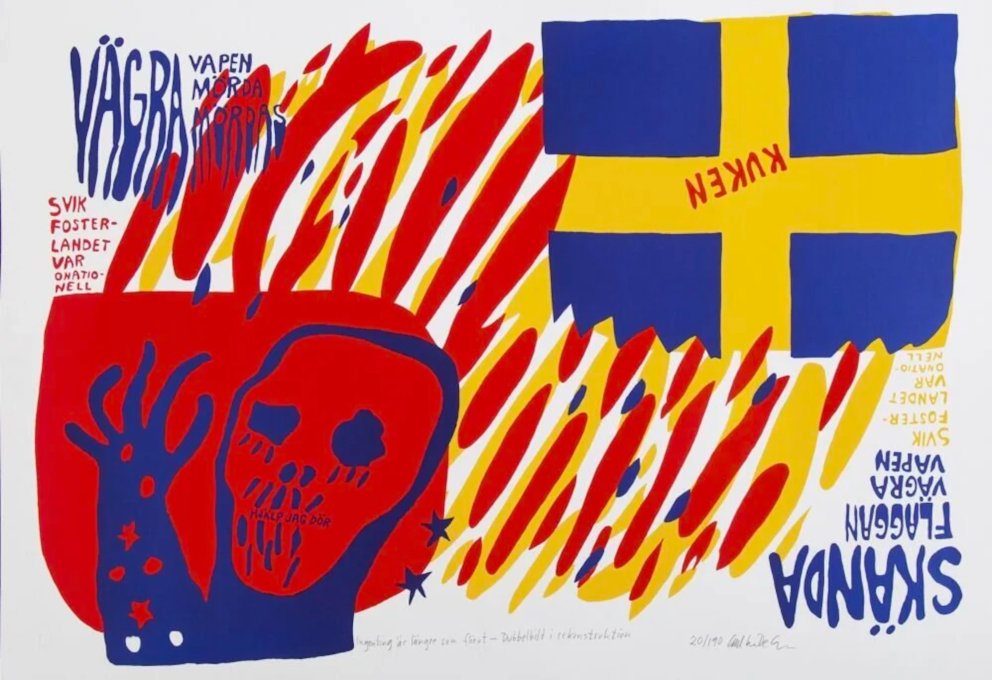 “VÄGRA VAPEN/SKÄNDA FLAGGAN” CARL JOHAN DE GEER