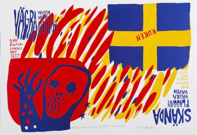 “VÄGRA VAPEN/SKÄNDA FLAGGAN” CARL JOHAN DE GEER