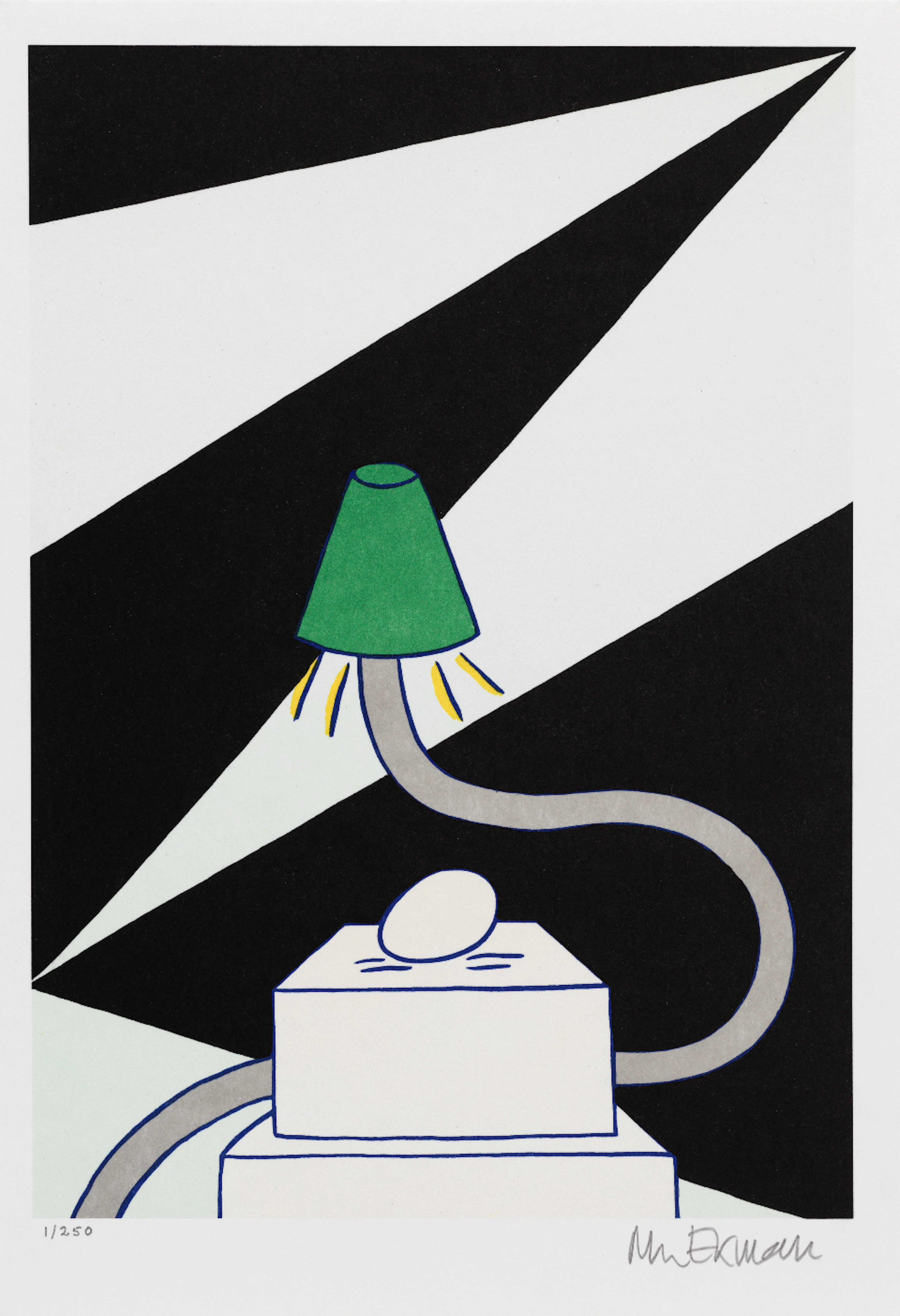 "ETT ÄGG-MONUMENT, EN LAMPA OCH EN OLLE BAERTLING-MÅLNING” MARIE-LOUISE EKMAN