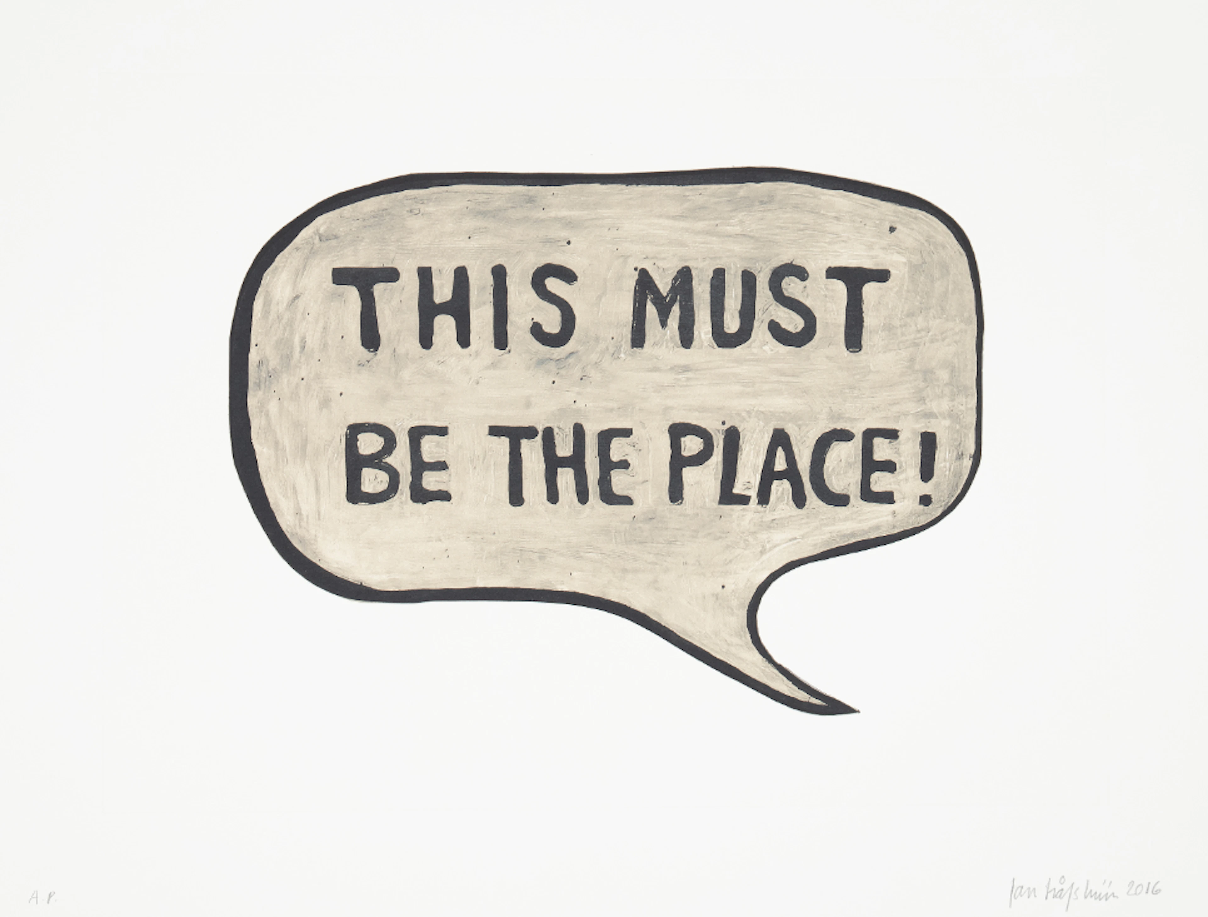 “THIS MUST BE THE PLACE” JAN HÅFSTRÖM
