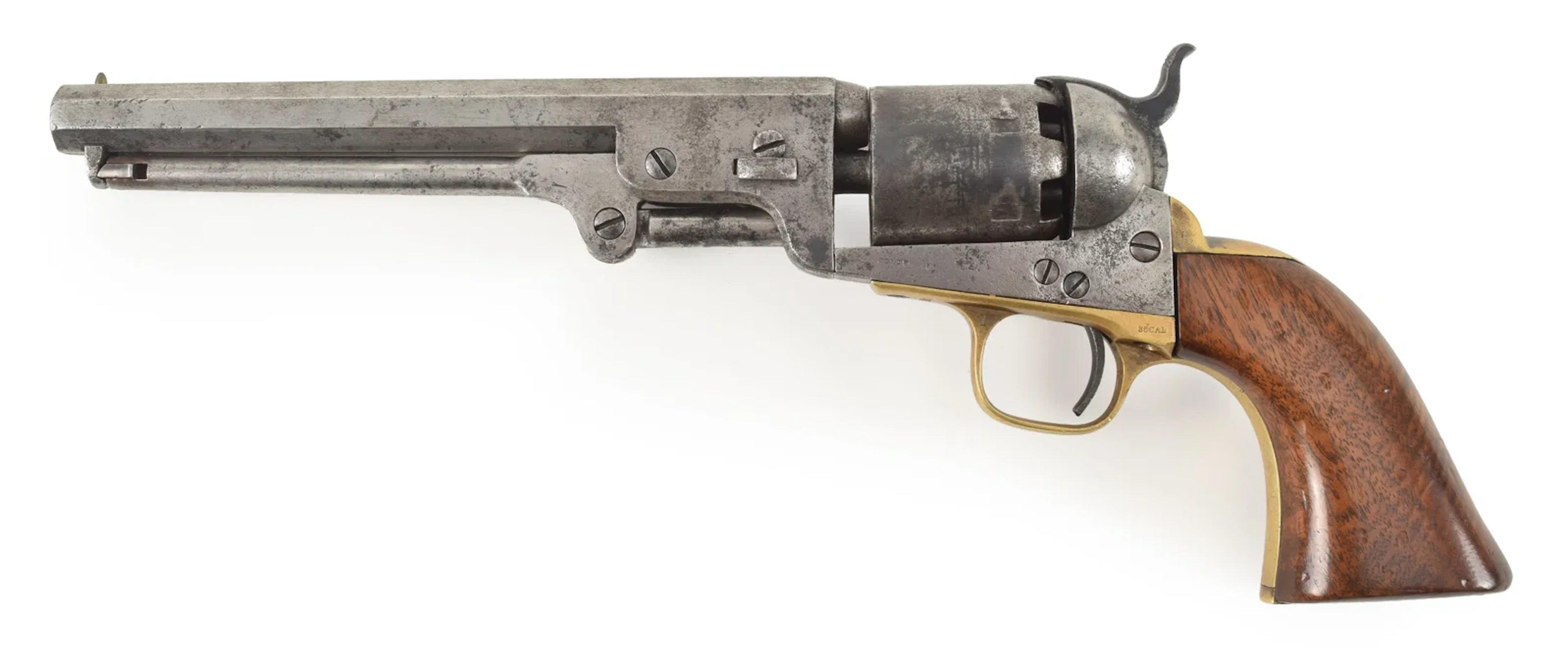 Colt model 1851 Navy revolver, manufactured 1863. .36 caliber. Remnants