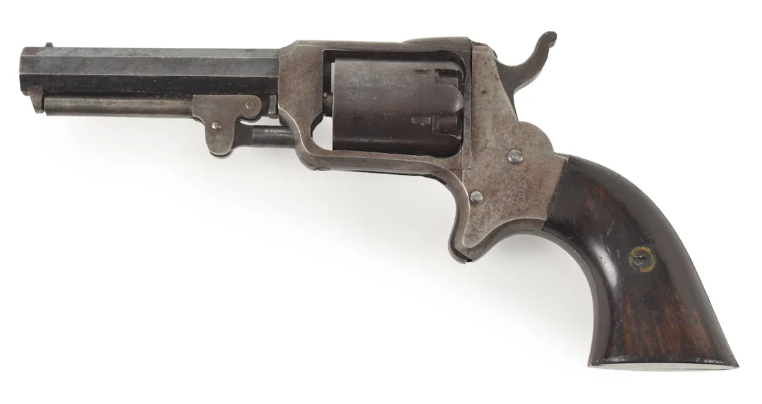 Bliss & Goodyear .28 caliber revolver, ca. 1840s. 3" barrel length.