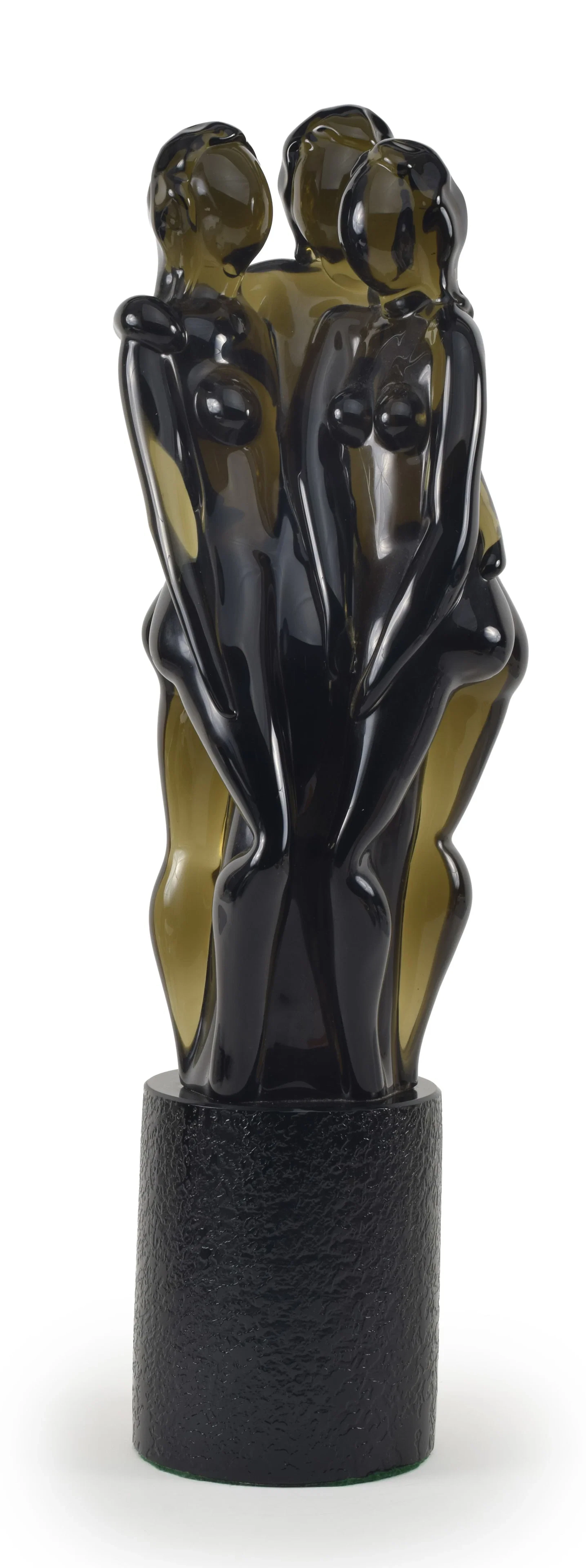 Livio Seguso Murano art glass figural sculpture. Grouping of three