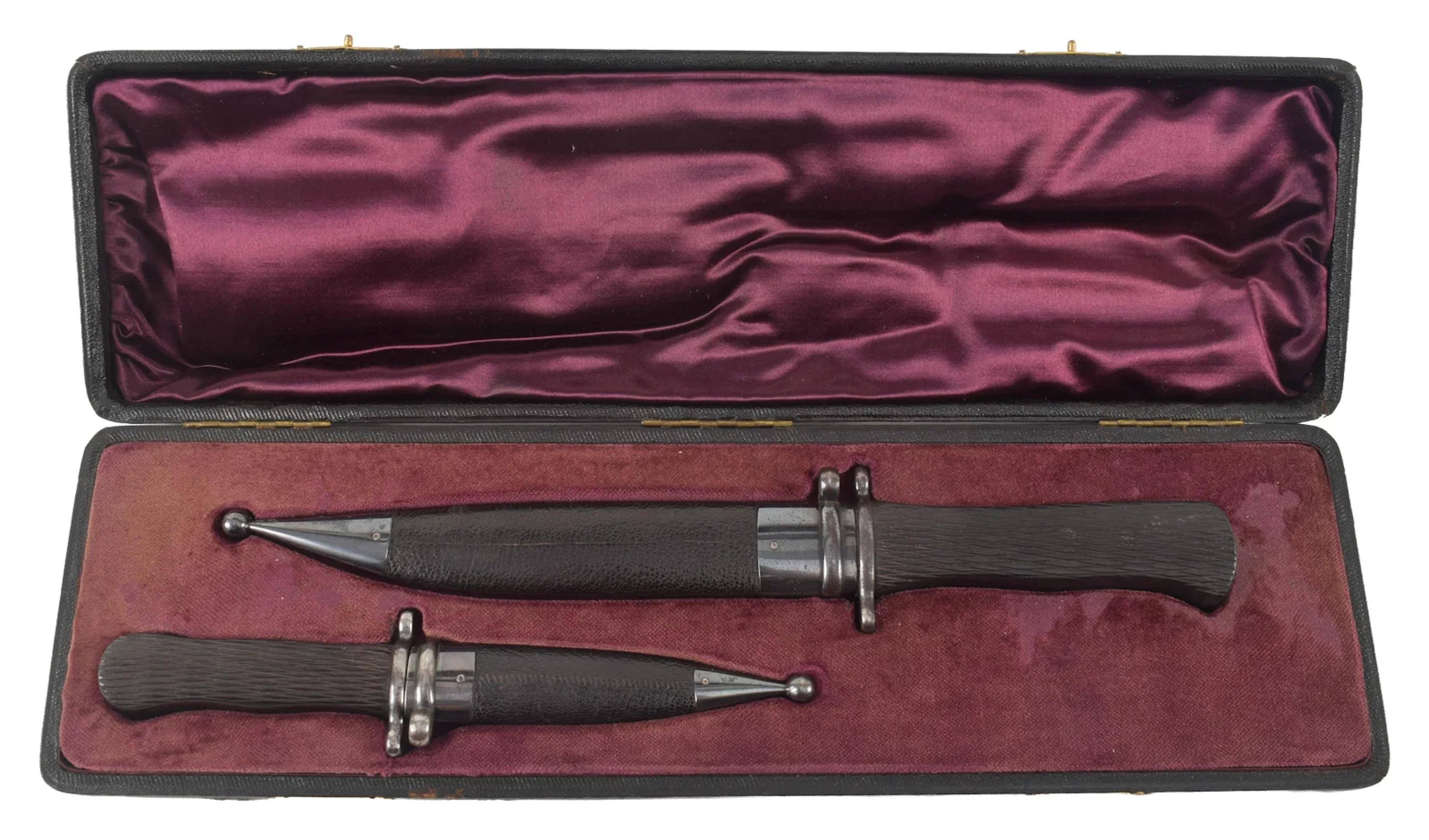 Scarce Imperial Russian Egor Samsonov hunting knife and skinning set