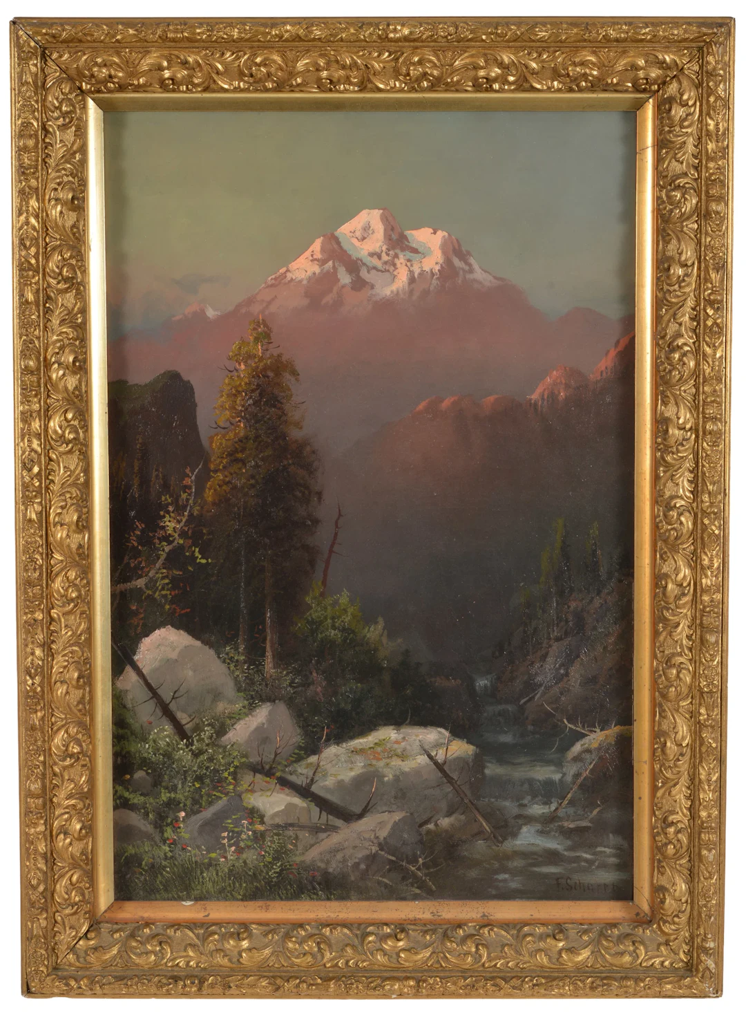Frederick Schafer. German/American. "Mt. Nebo, Utah". Mountainous