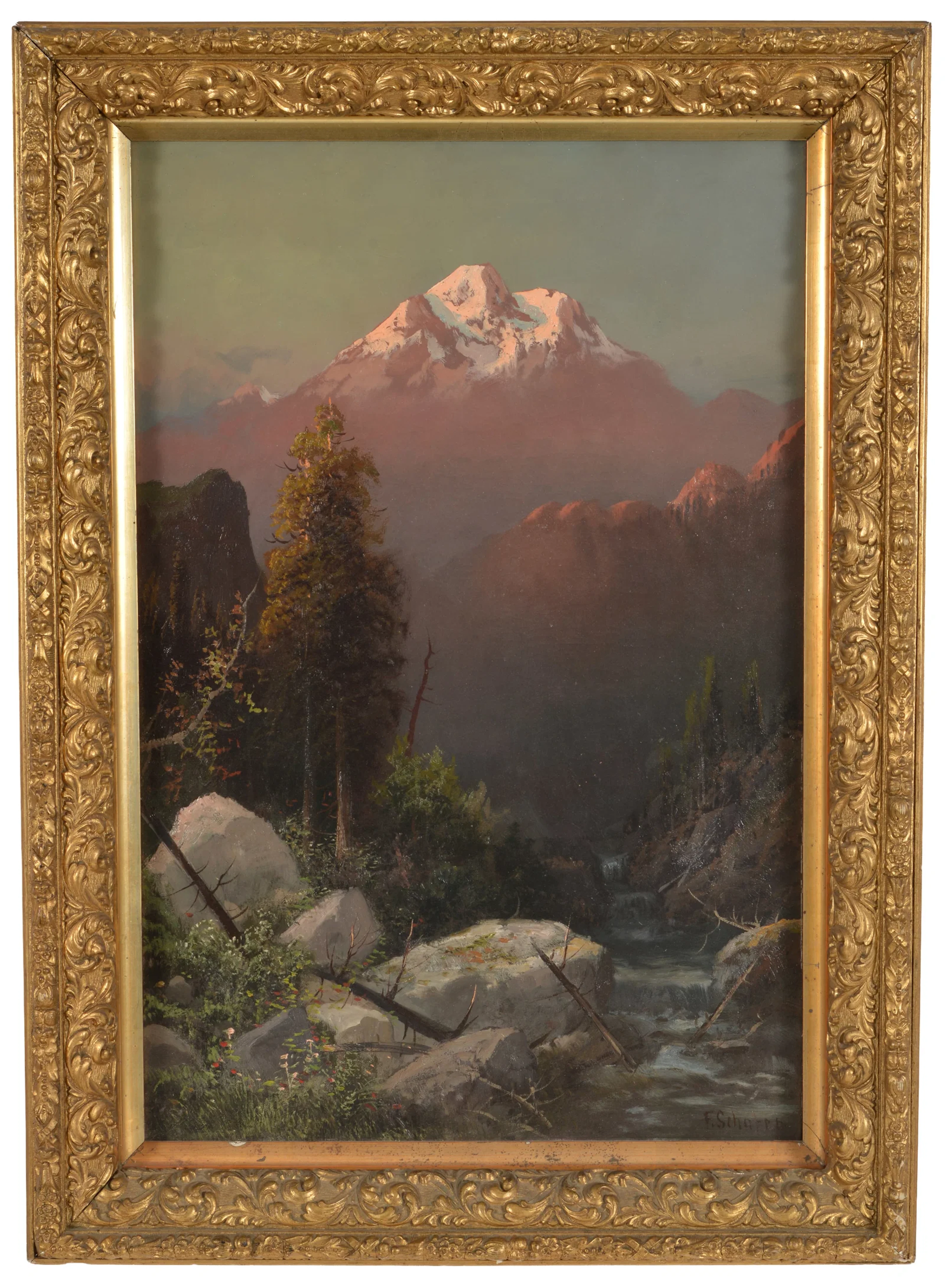 Frederick Schafer. German/American. "Mt. Nebo, Utah". Mountainous
