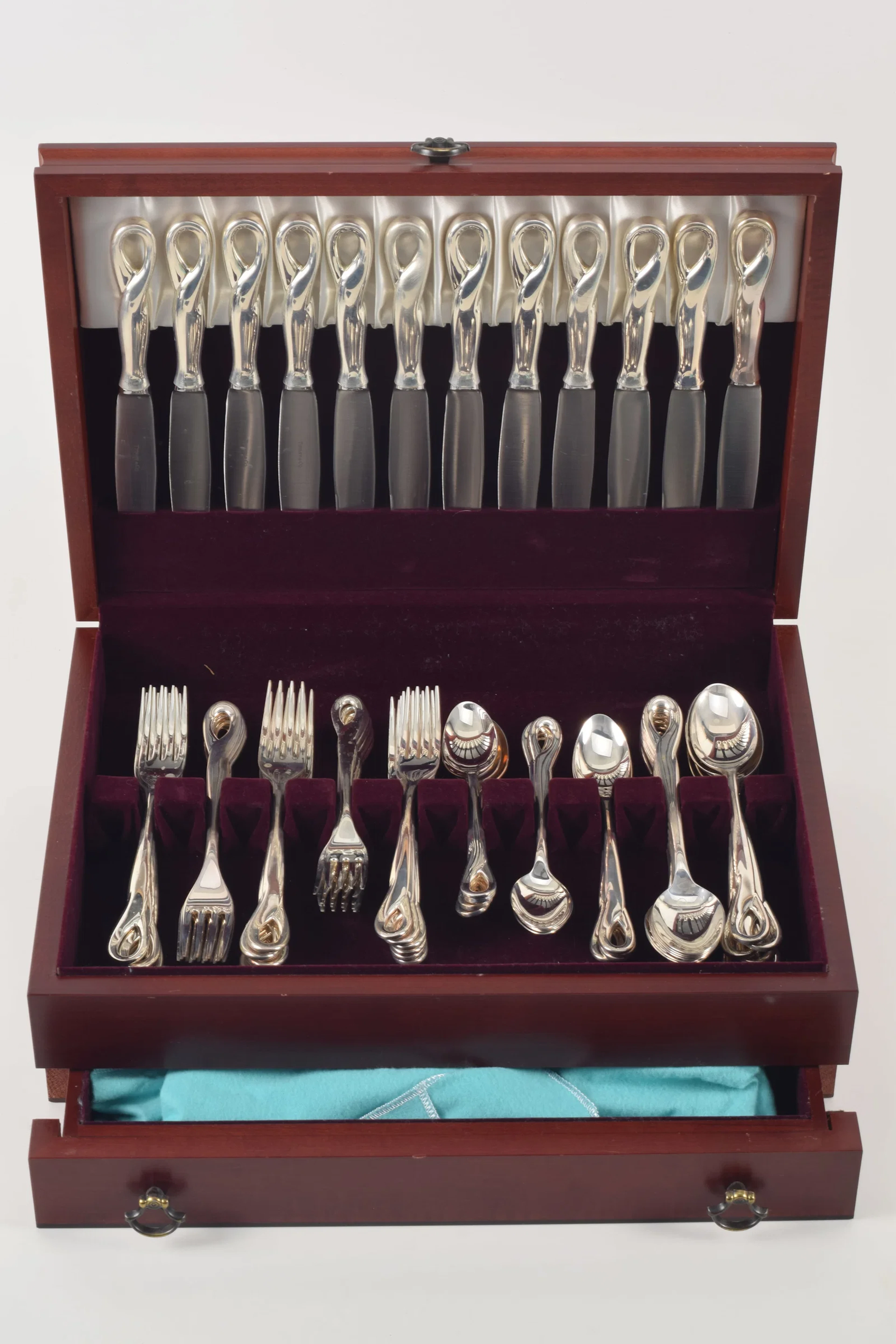 Tiffany & Co. Elsa Peretti, Padova pattern sterling silver flatware