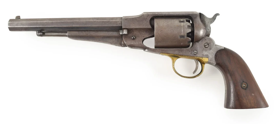 Remington model 1858 New Model .44 caliber revolver with 8" barrel.