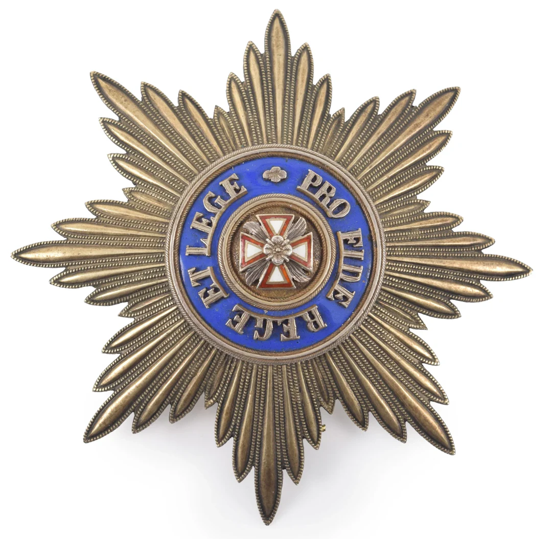 Imperial Russian Order of the White Eagle Breast Star by Keibel, St.