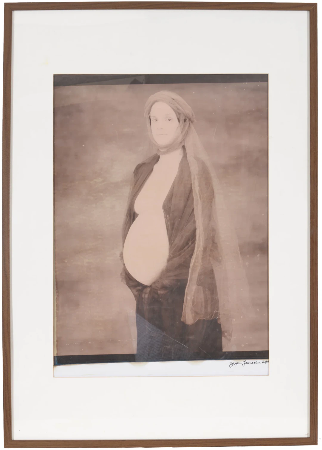 Joyce Tenneson, American born 1945. Expecting mother with kerchief.