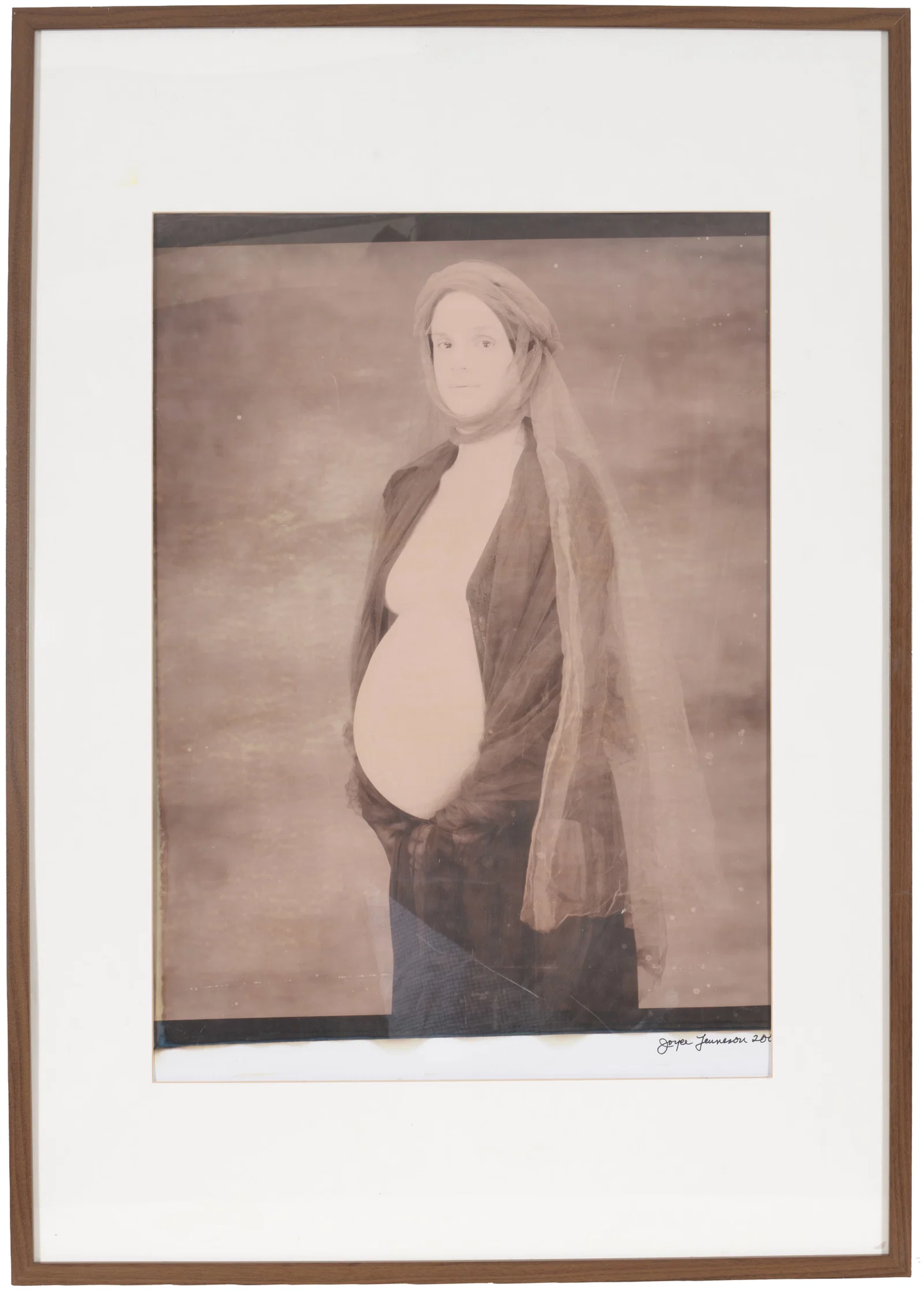 Joyce Tenneson, American born 1945. Expecting mother with kerchief.