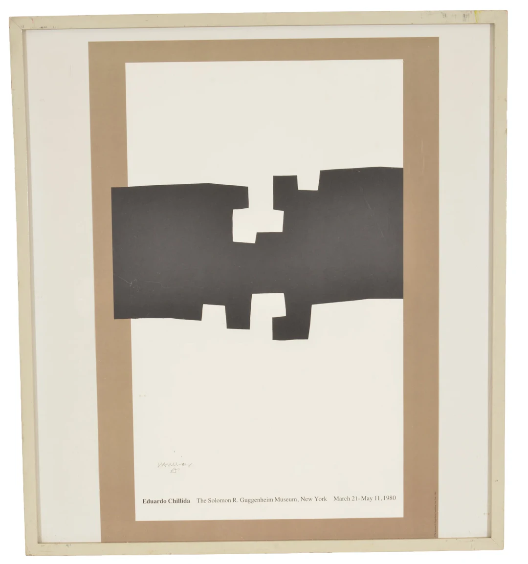 Eduardo Chillida 1904-2002. Exhibit poster from The Solomon R. Guggenheim