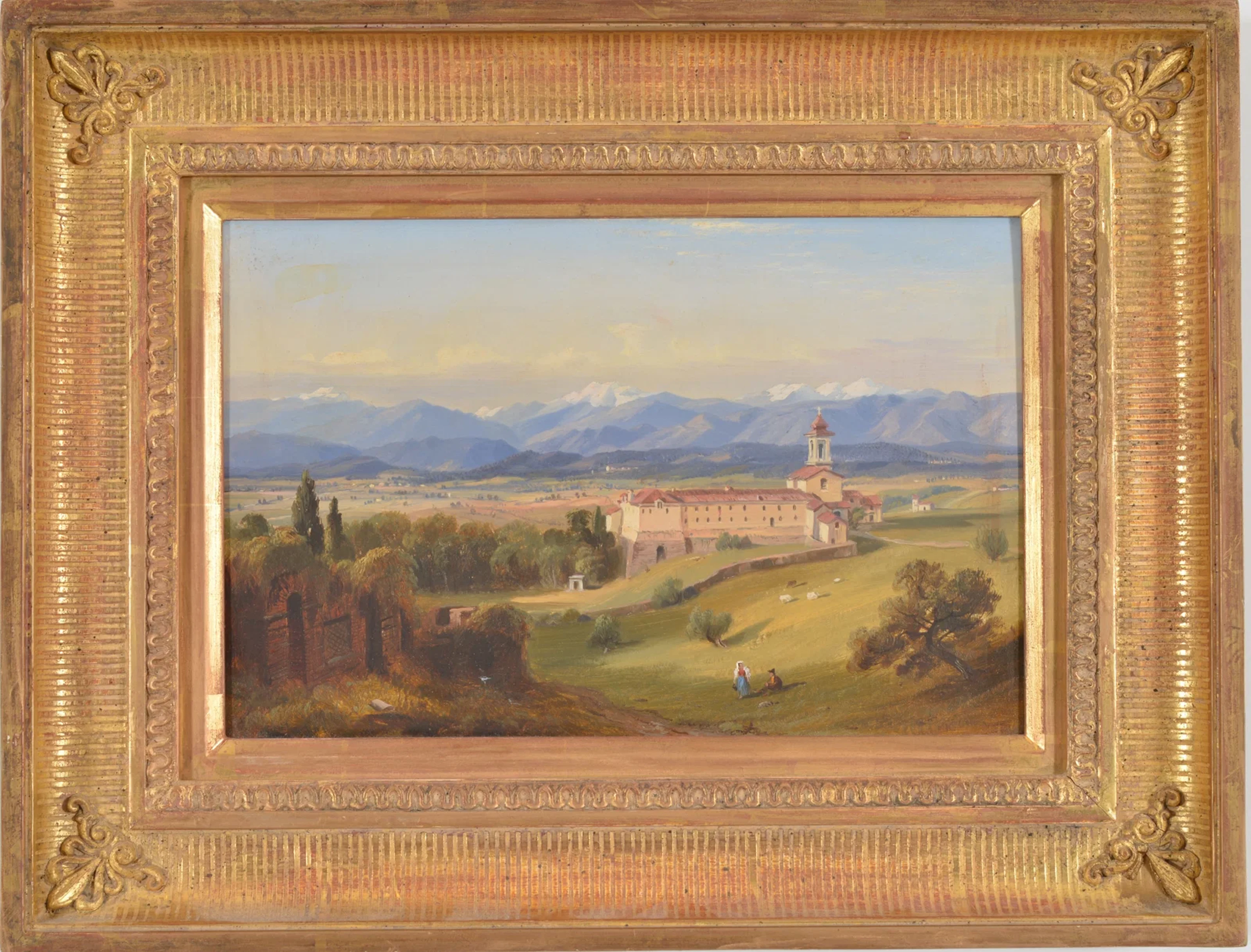 Russell Smith. 19th Century. "Appenines from Convent". Italian landscape