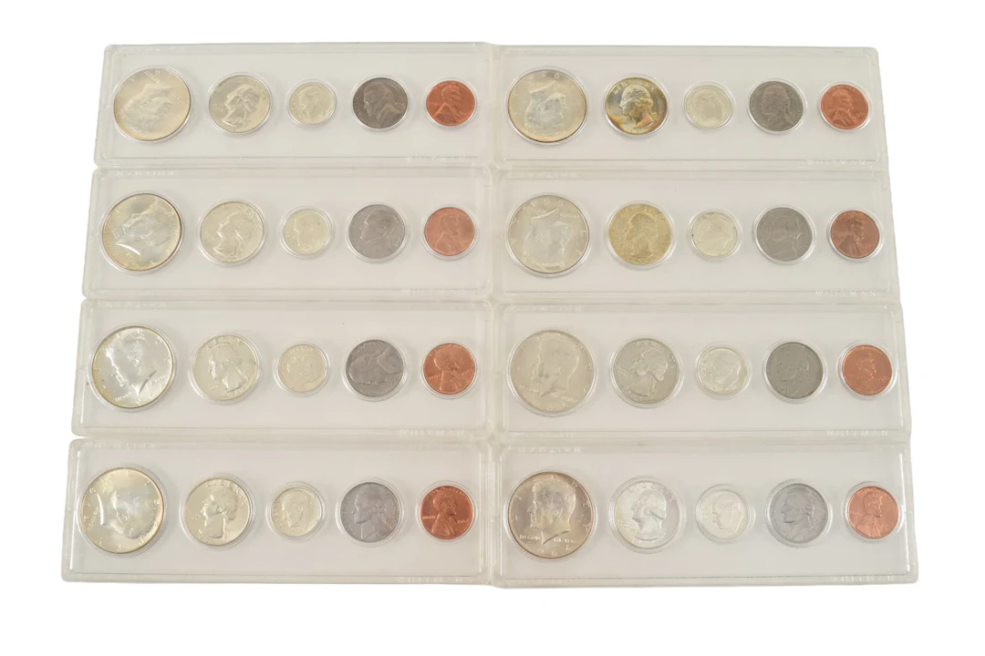 8 1964 Philadelphia "put together" mint sets.