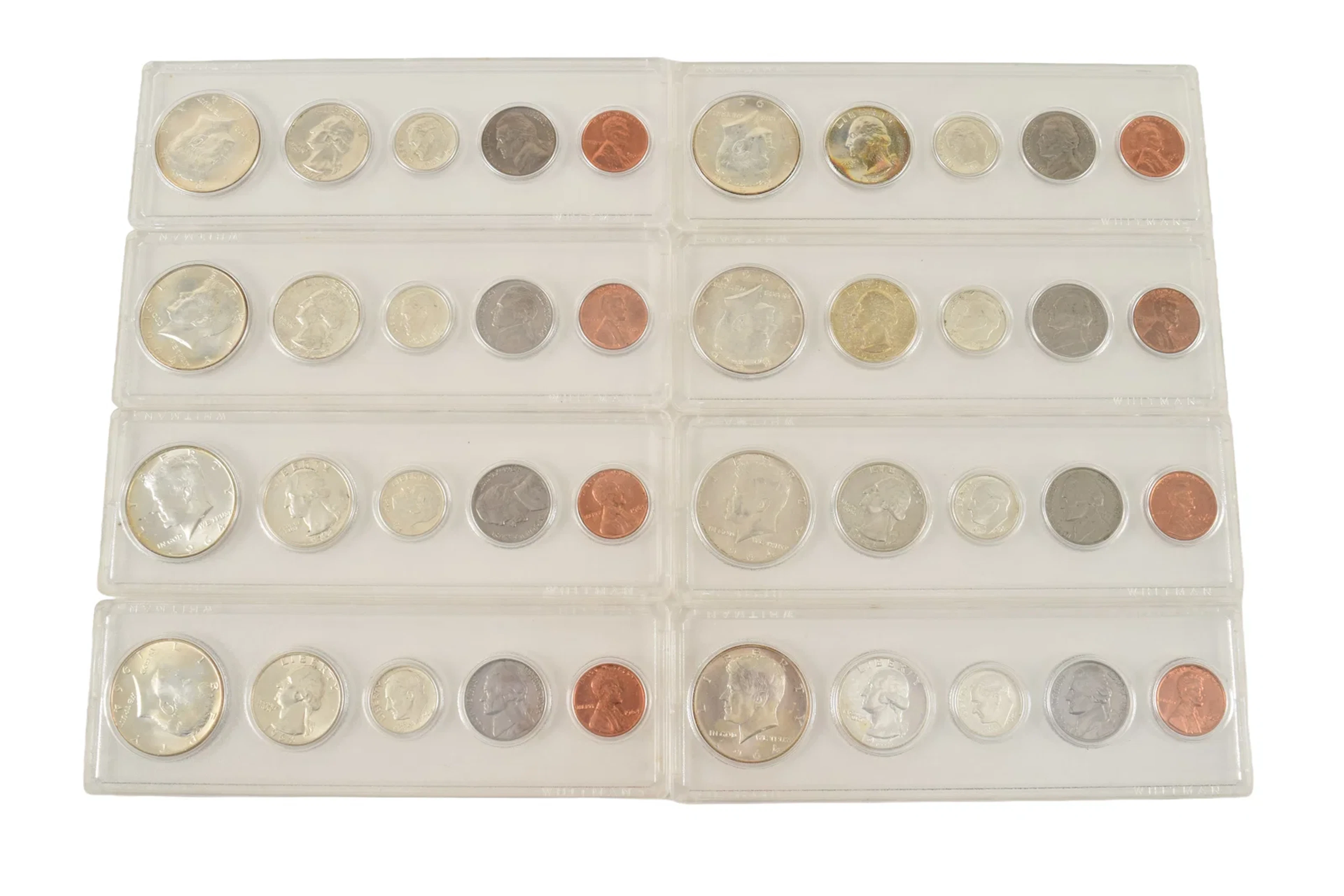8 1964 Philadelphia "put together" mint sets.