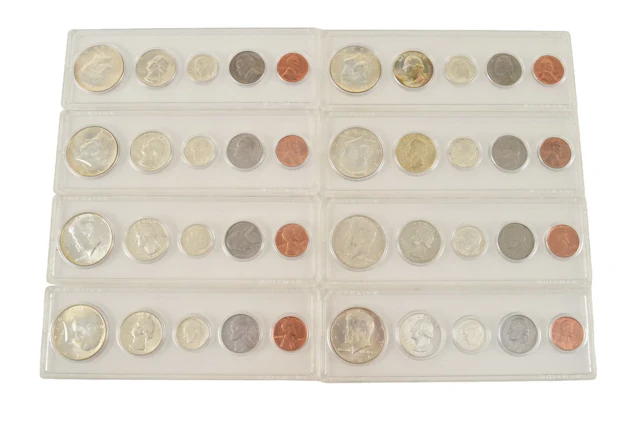 8 1964 Philadelphia "put together" mint sets.