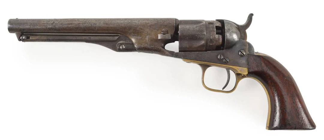 Colt model 1862 police pocket revolver with 6.5" barrel. .36 caliber.