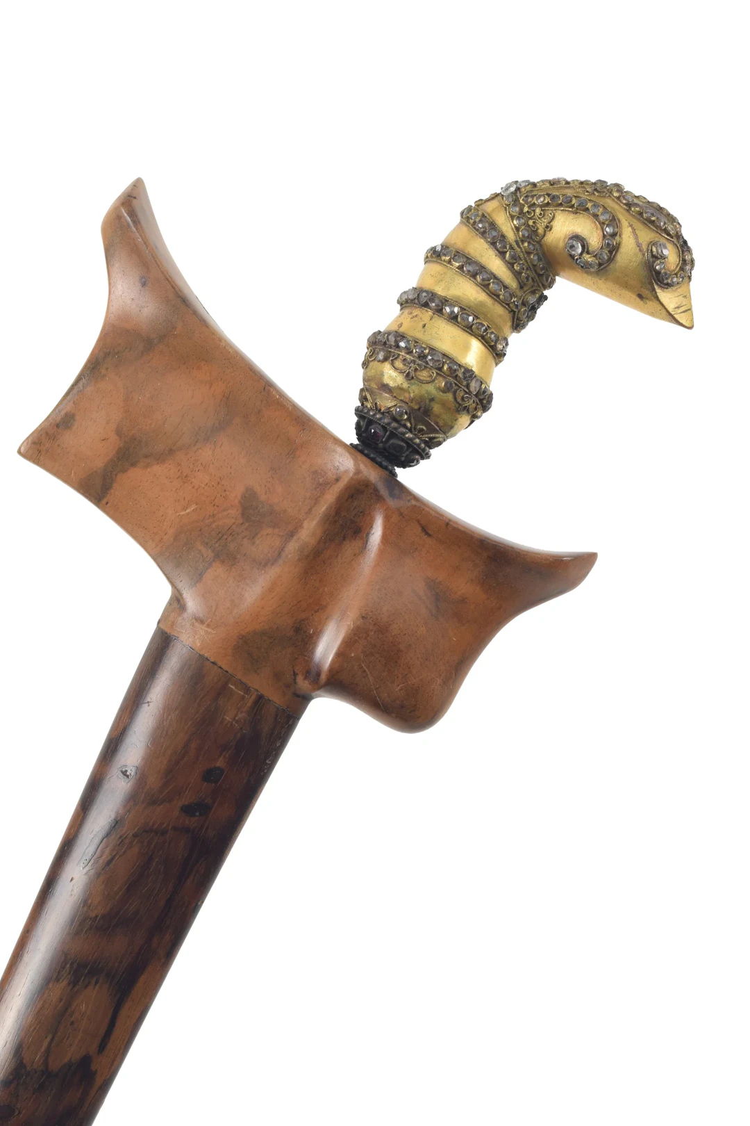 19th Century Banjarmasin rock crystal-set Keris, Borneo. Elaborate