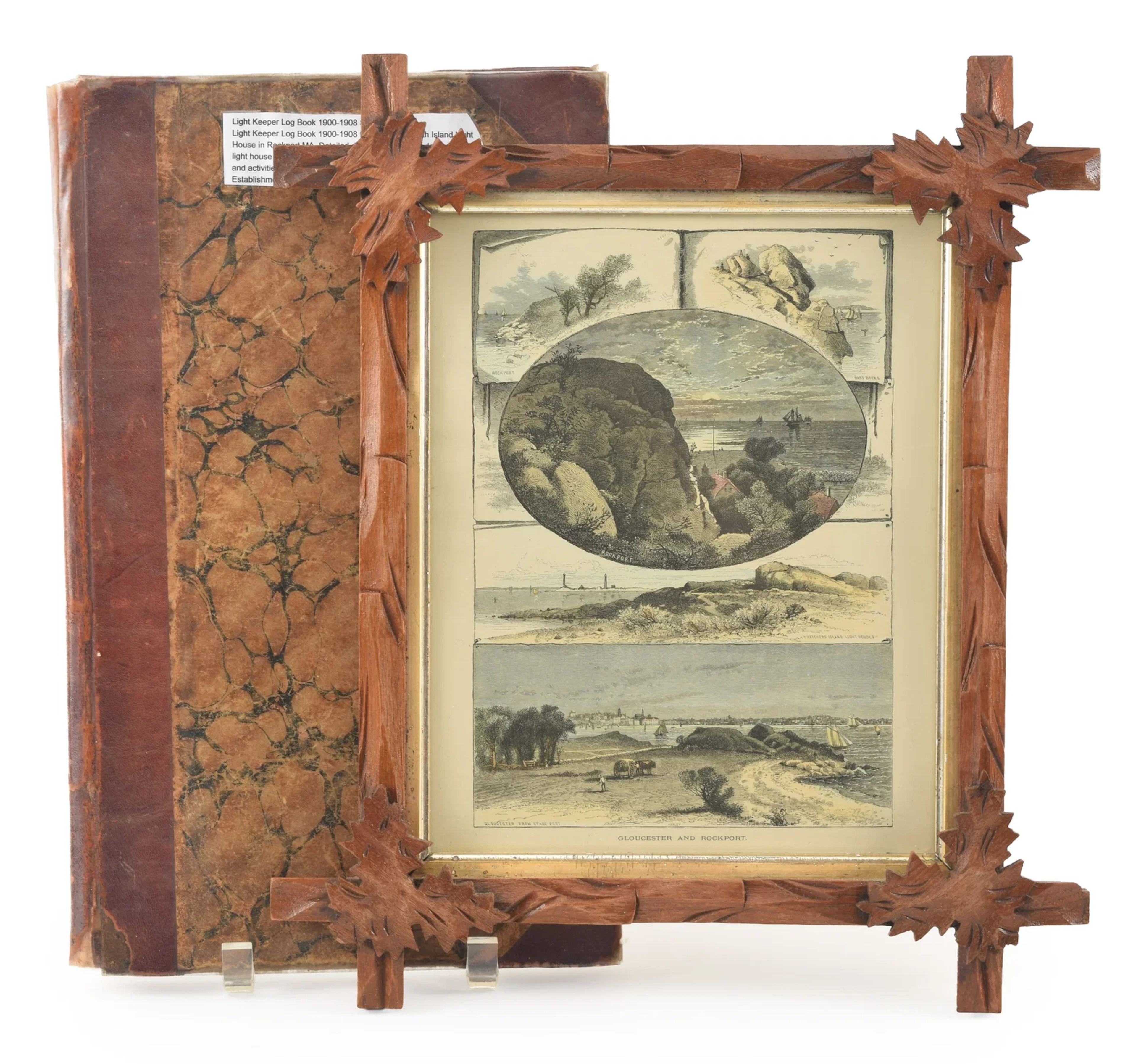 Rockport, Mass. lighthouse keeper's logbook, 1900-1908. The book describes