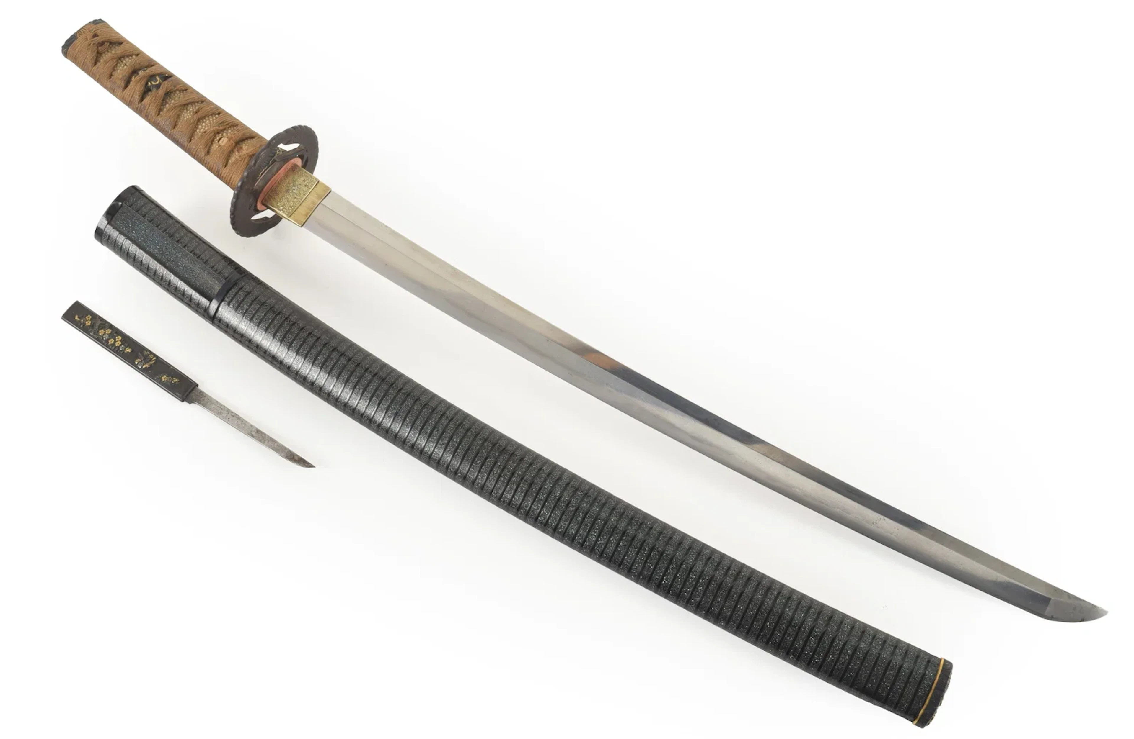 Late Muromachi Sue-Mino Wakizashi, ca. 1550-1600. Exceptional Japanese
