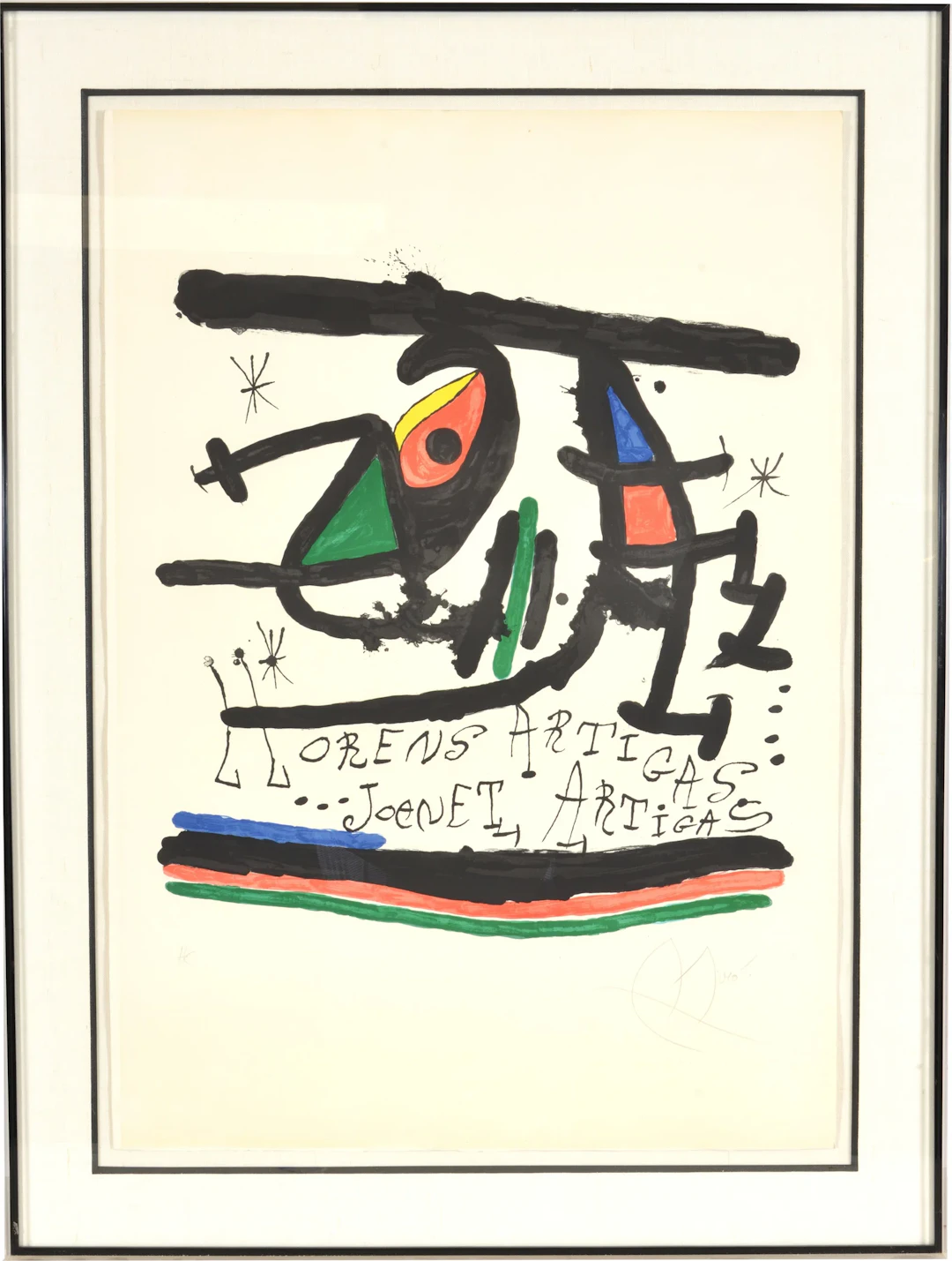 Joan Miro, 1893-1983. Llorens Artigas ? Joanet Artigas, 1971. Colored