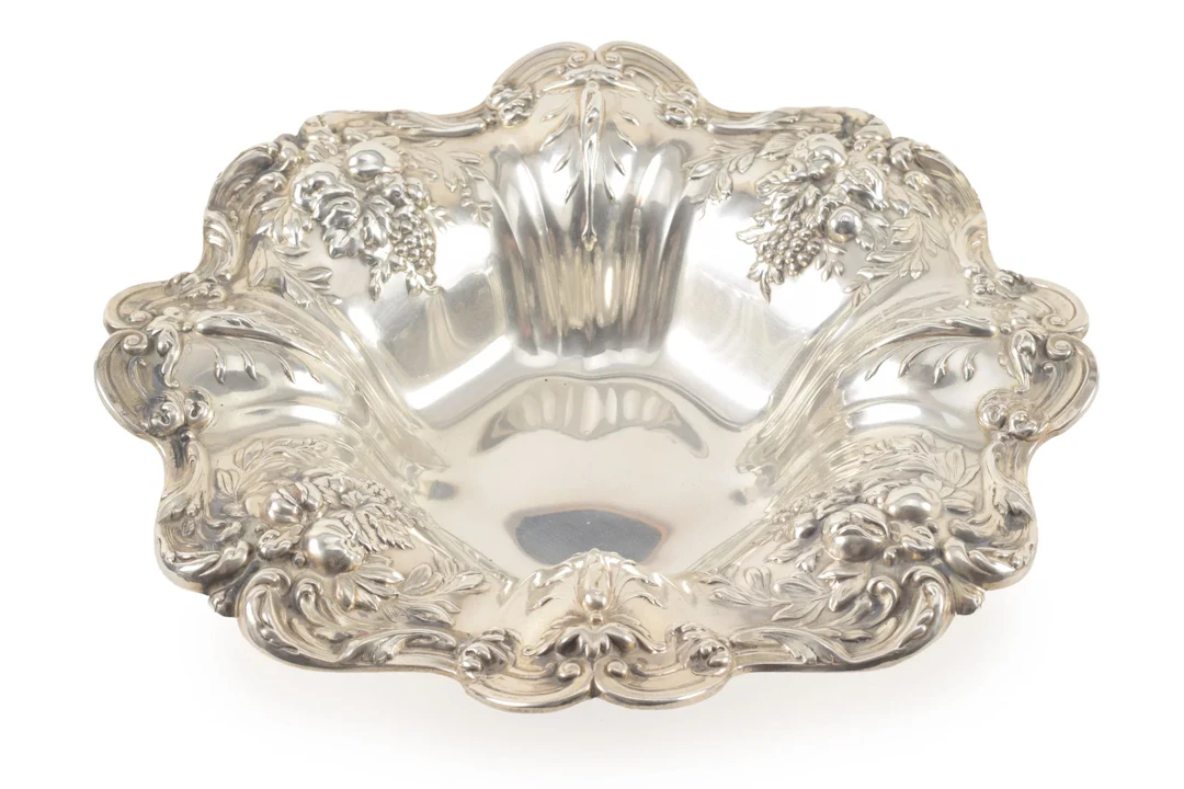 Reed & Barton Sterling silver Francis I pattern open footed bon bon.