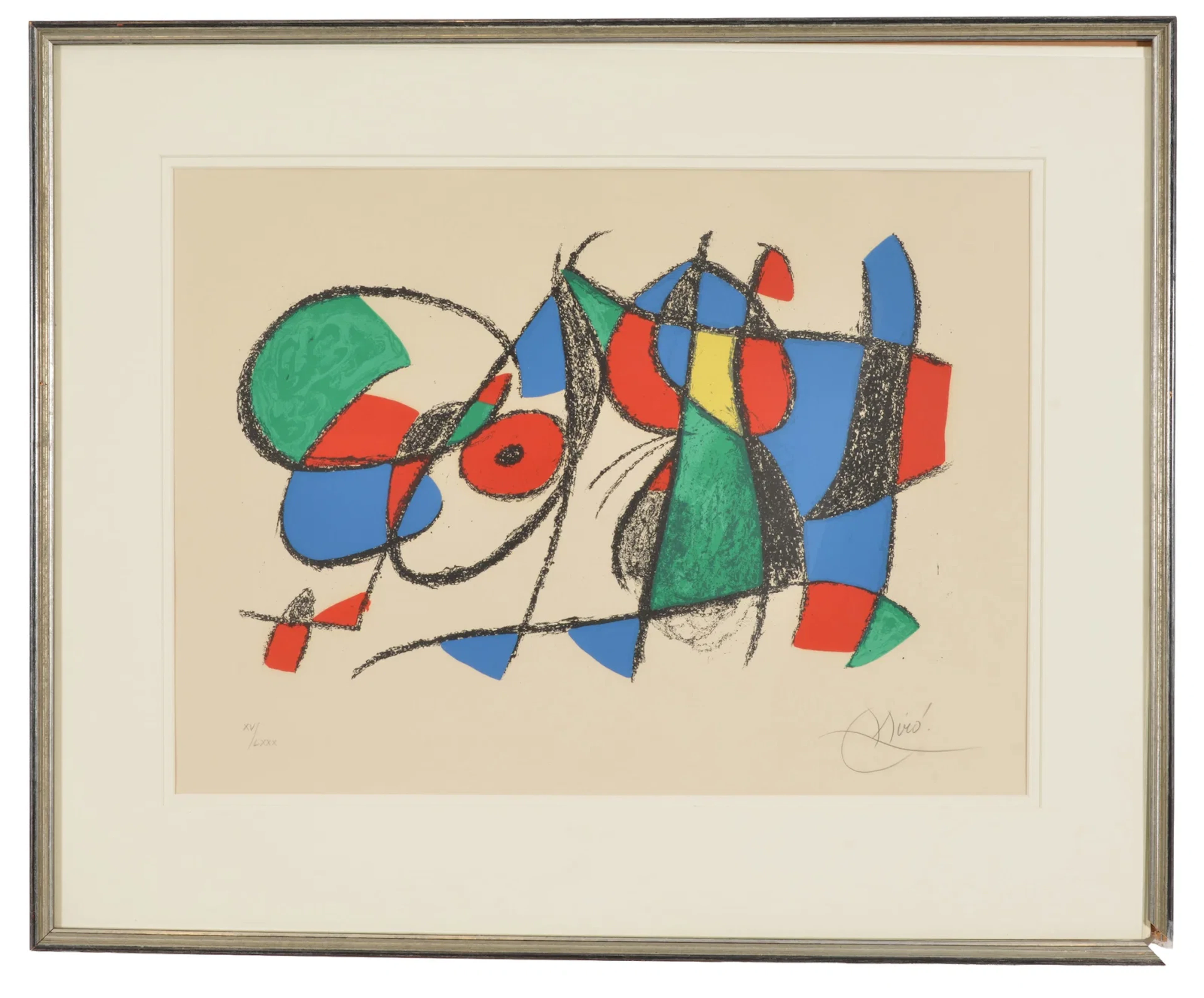 Joan Miro,1893-1983. Lithographe II: Plate IX. Signed in pencil lower