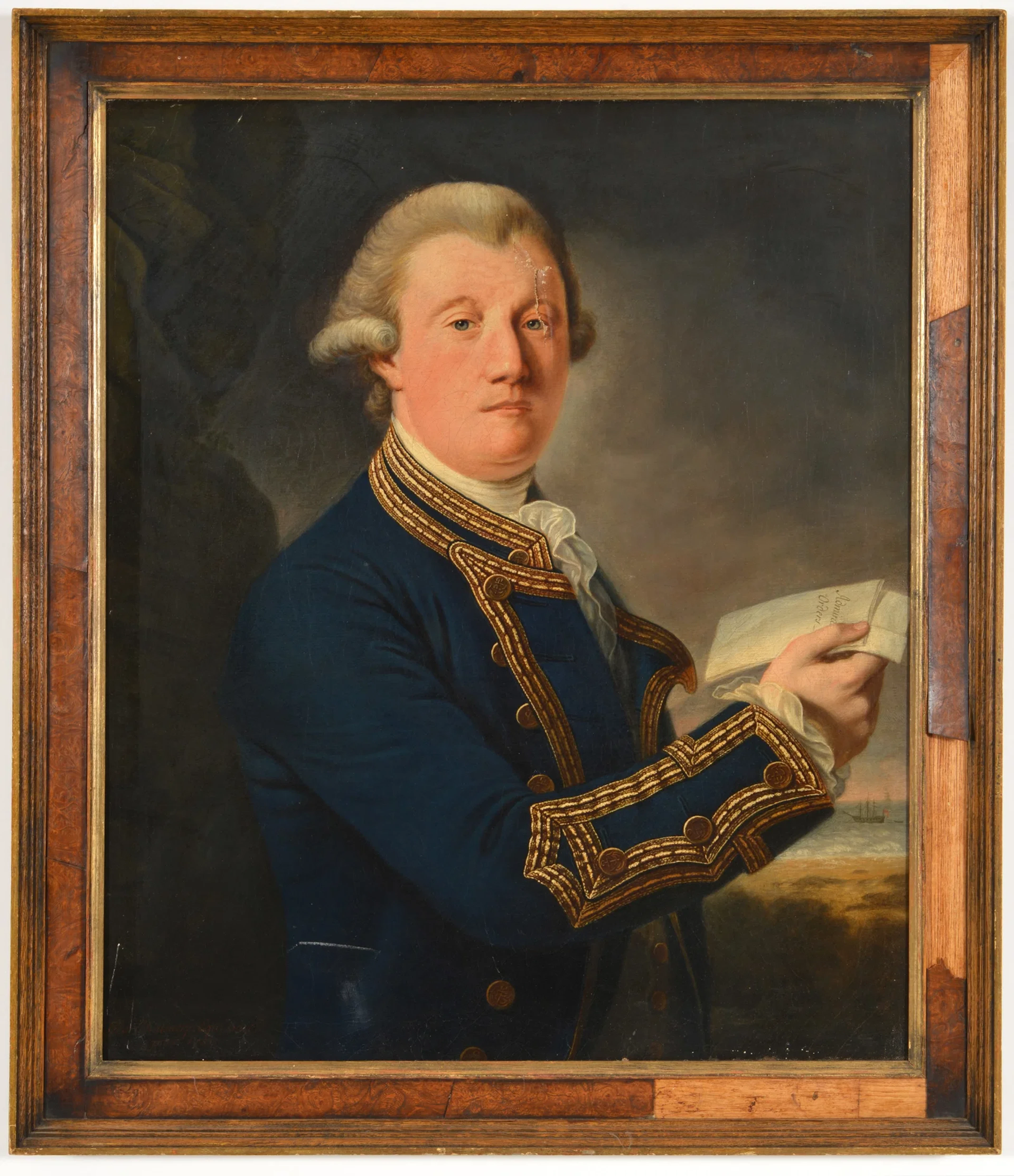 Sir George Chalmers, Baronet. Portrait of a naval officer dressed