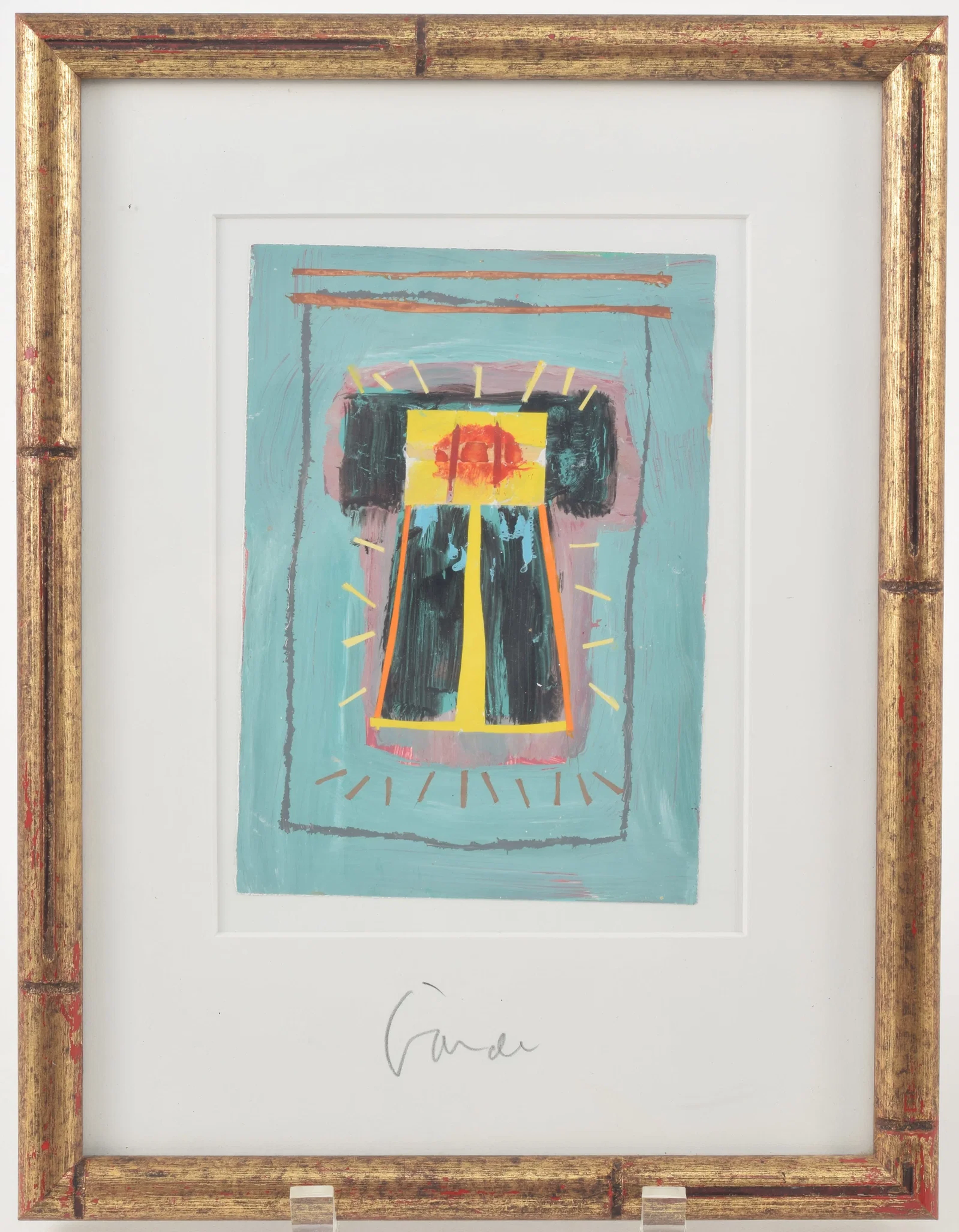 Harold Garde. Florida/Maine. Abstract expressionist composition. Acrylic