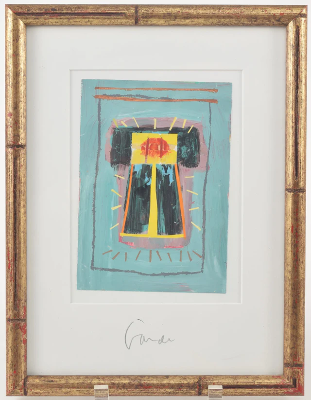 Harold Garde. Florida/Maine. Abstract expressionist composition. Acrylic