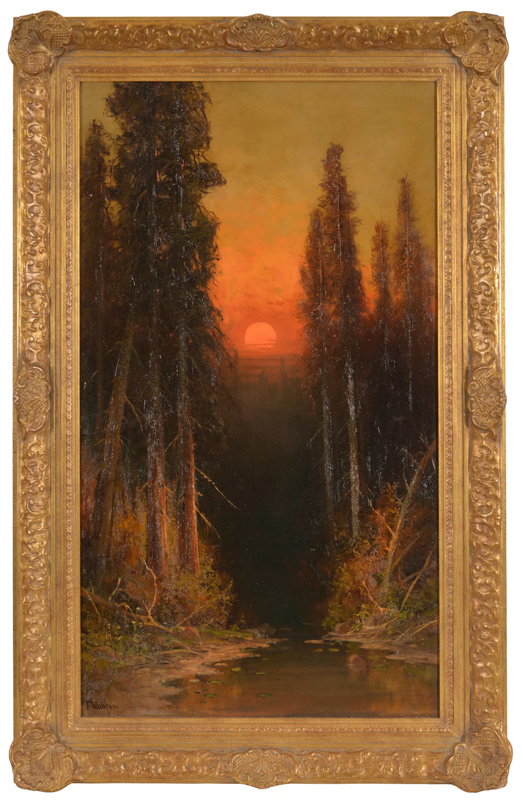 Frederick Schafer. German/American. Large American Western landscape