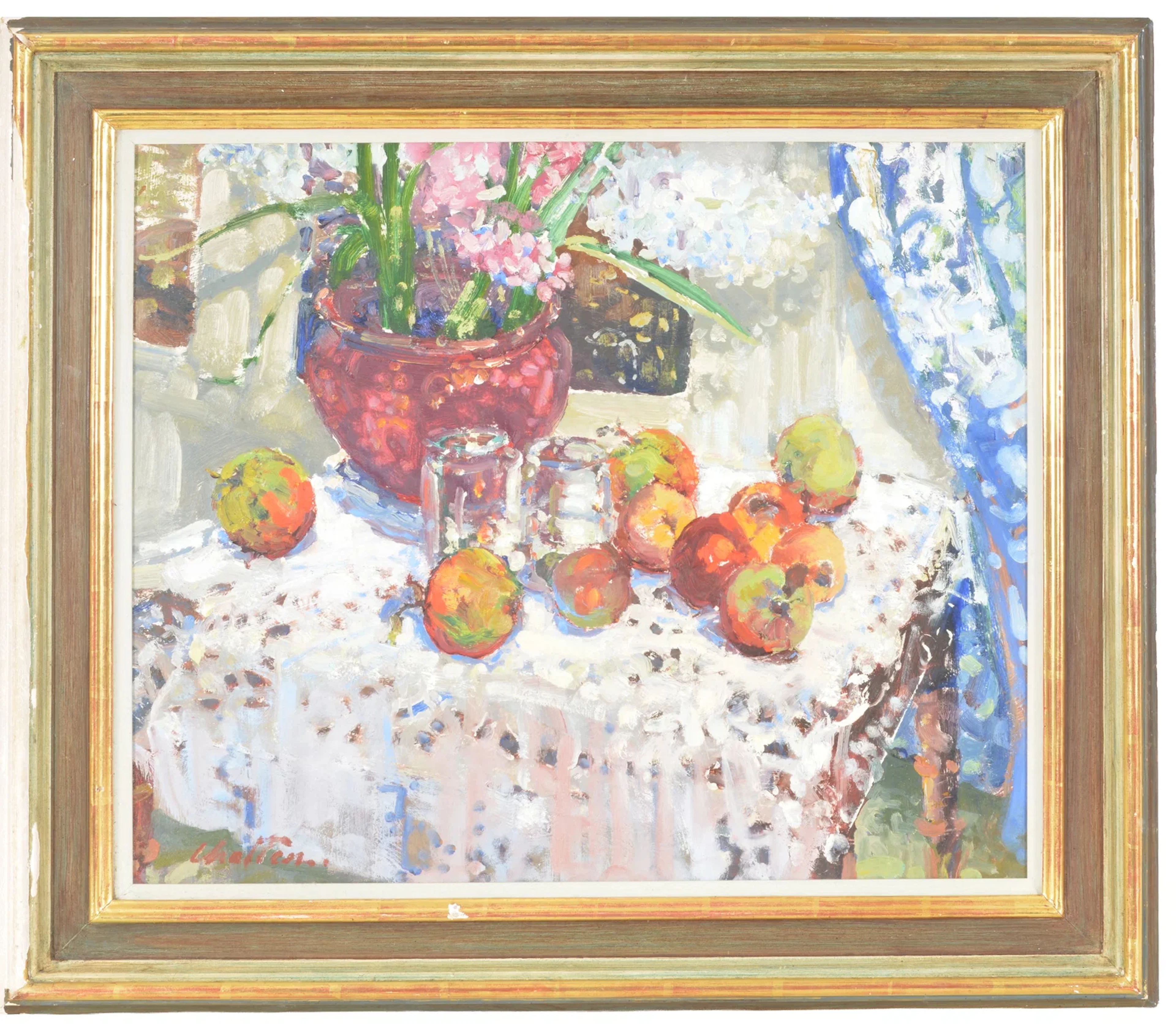 Geoffrey Chatten. United Kingdom. Impressionist tabletop still life