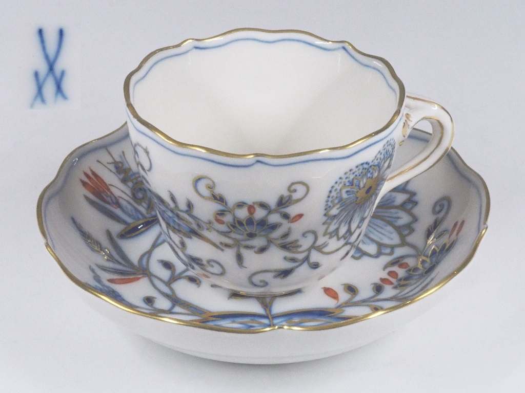 Moccatasse, Untertasse. MEISSEN nach 1934.