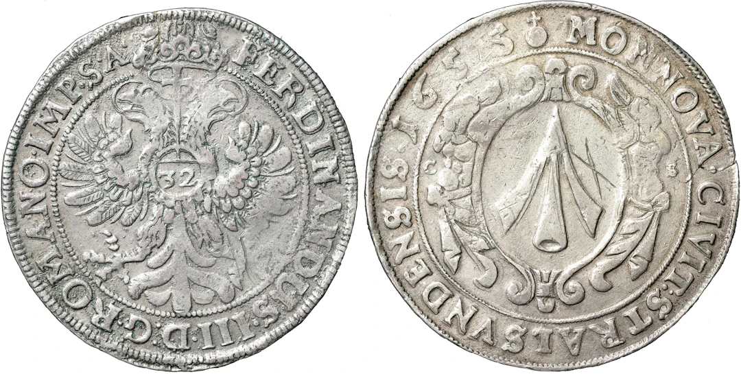 KARL X GUSTAV (1654-1660). STRALSUND. Taler 1655