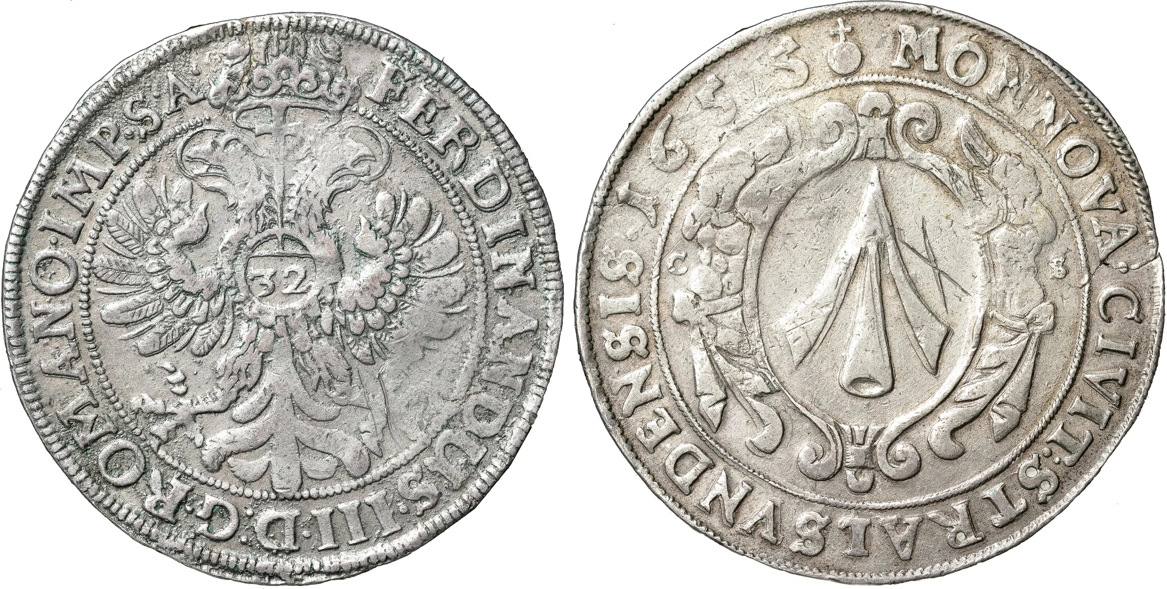 KARL X GUSTAV (1654-1660). STRALSUND. Taler 1655