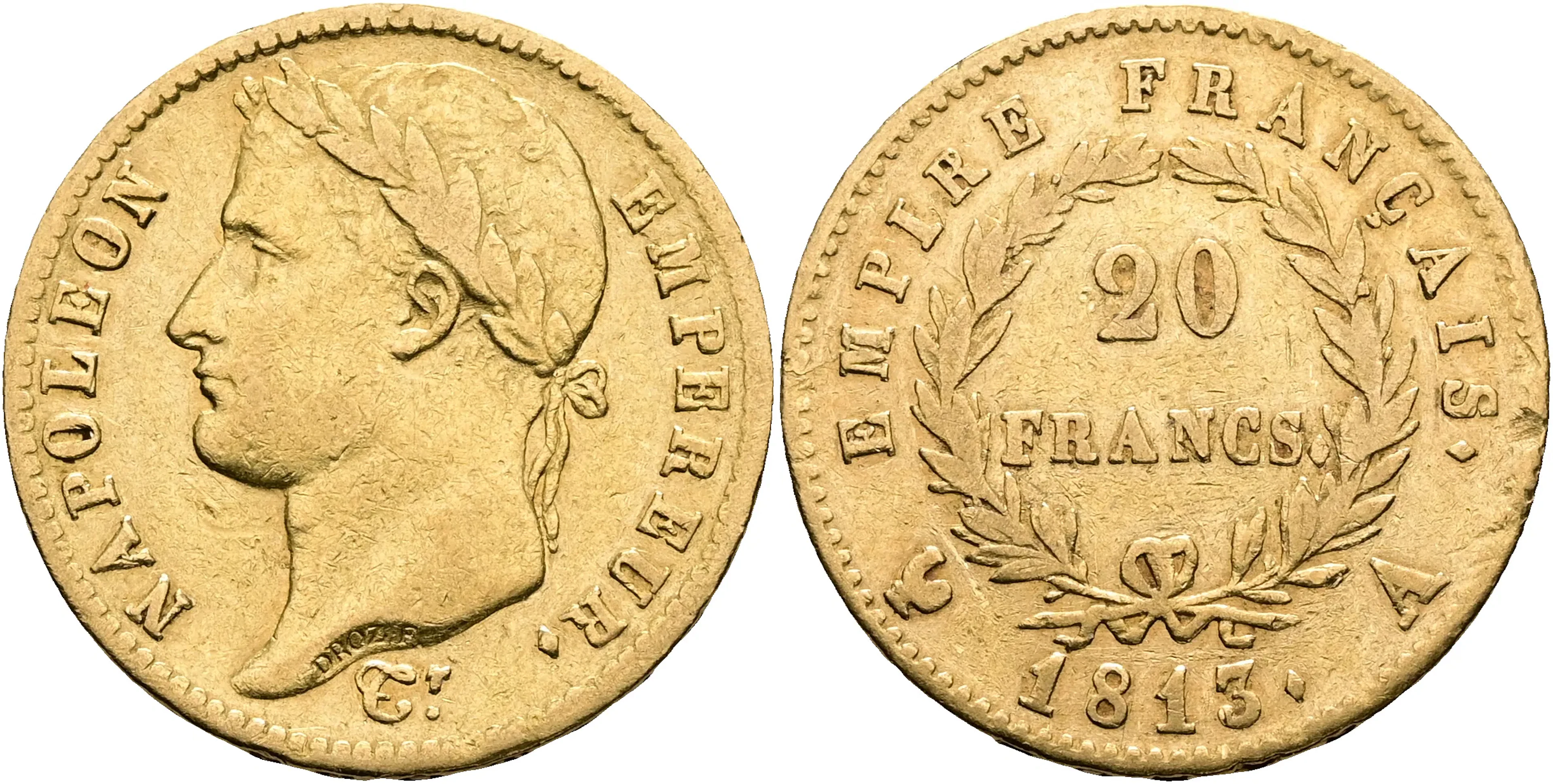 FRANKRIKE / FRANCE. 20 francs 1813