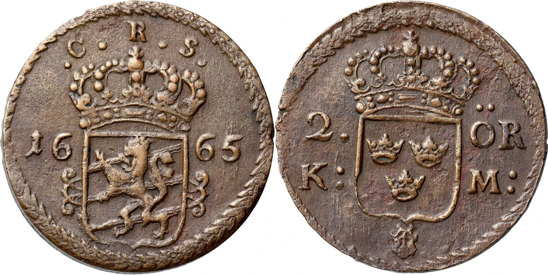 AVESTA. 2 öre KM 1665