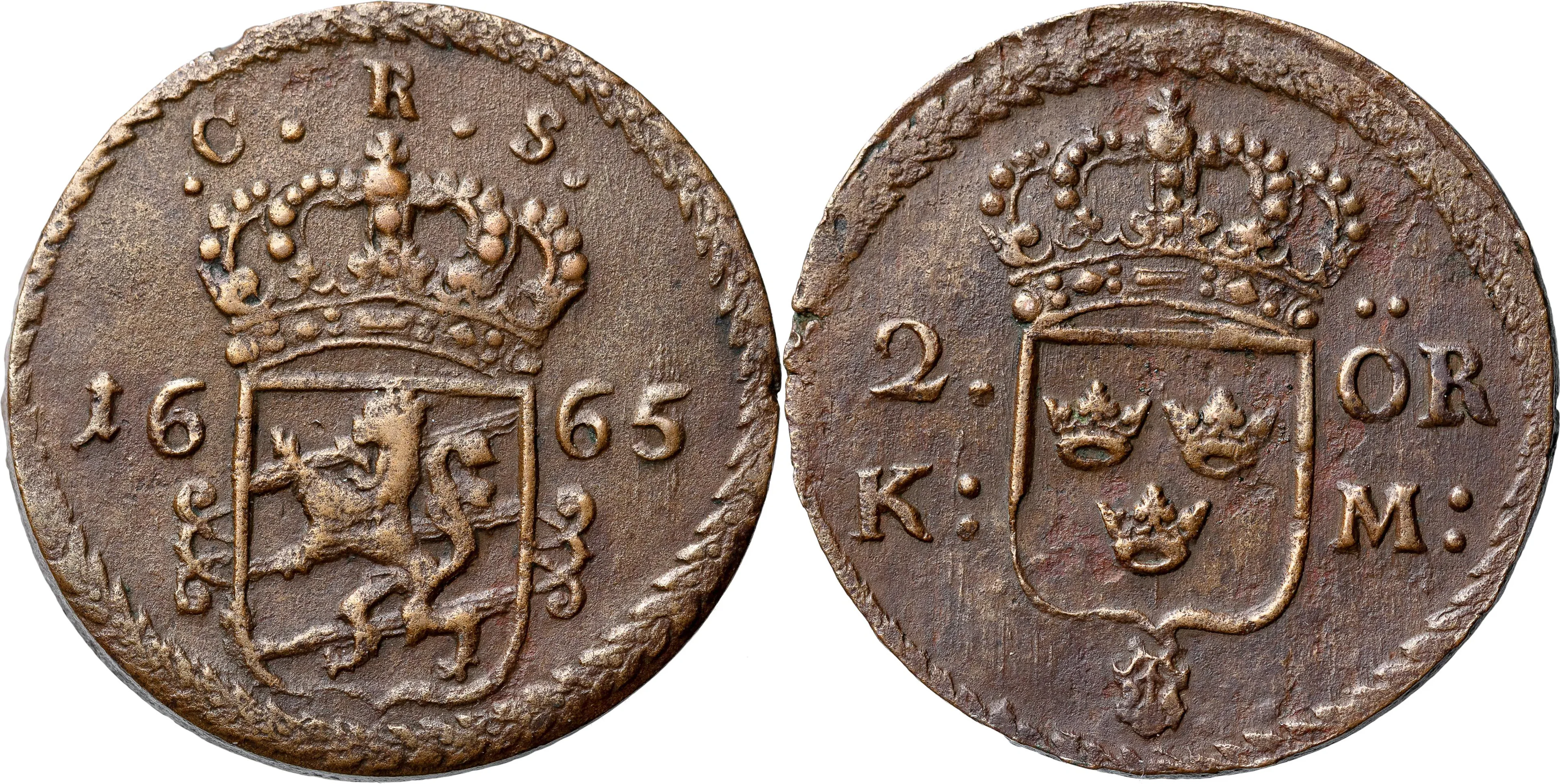 AVESTA. 2 öre KM 1665