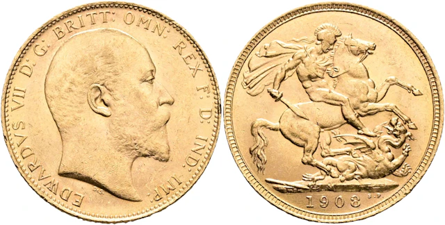STORBRITANNIEN / GREAT BRITAIN. Sovereign 1908