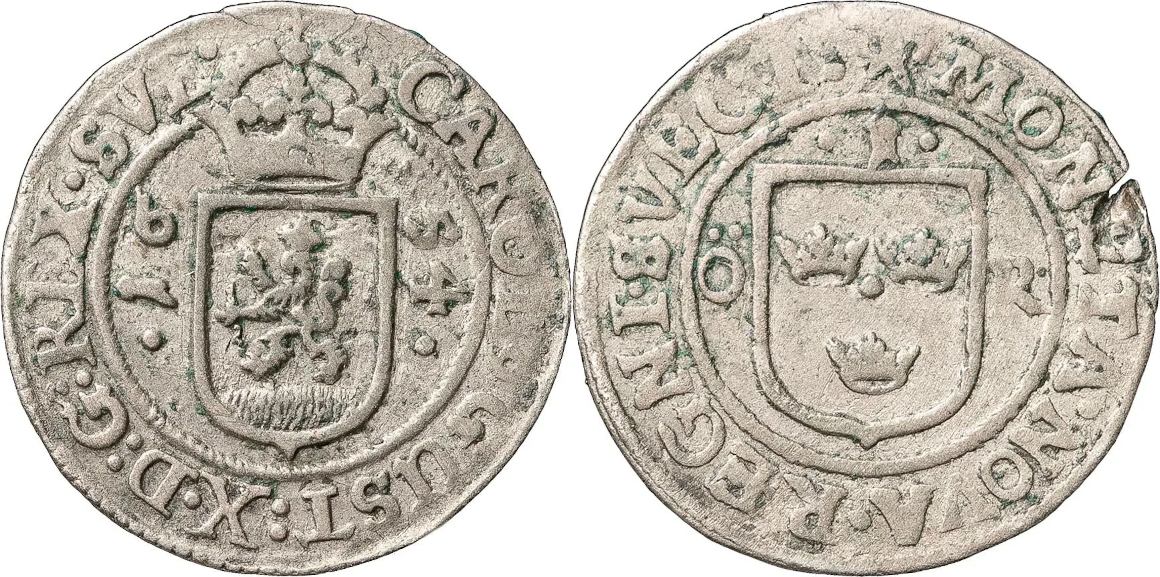 KARL X GUSTAV (1654-1660). STOCKHOLM. Öre 1654