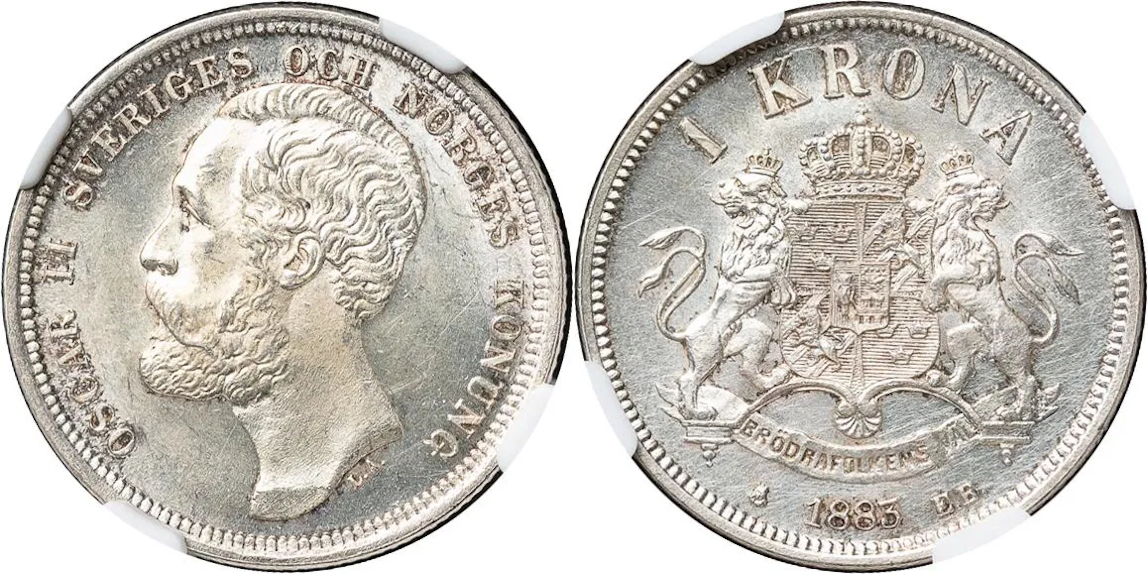 OSKAR II (1872-1907). Krona 1883. SM 68