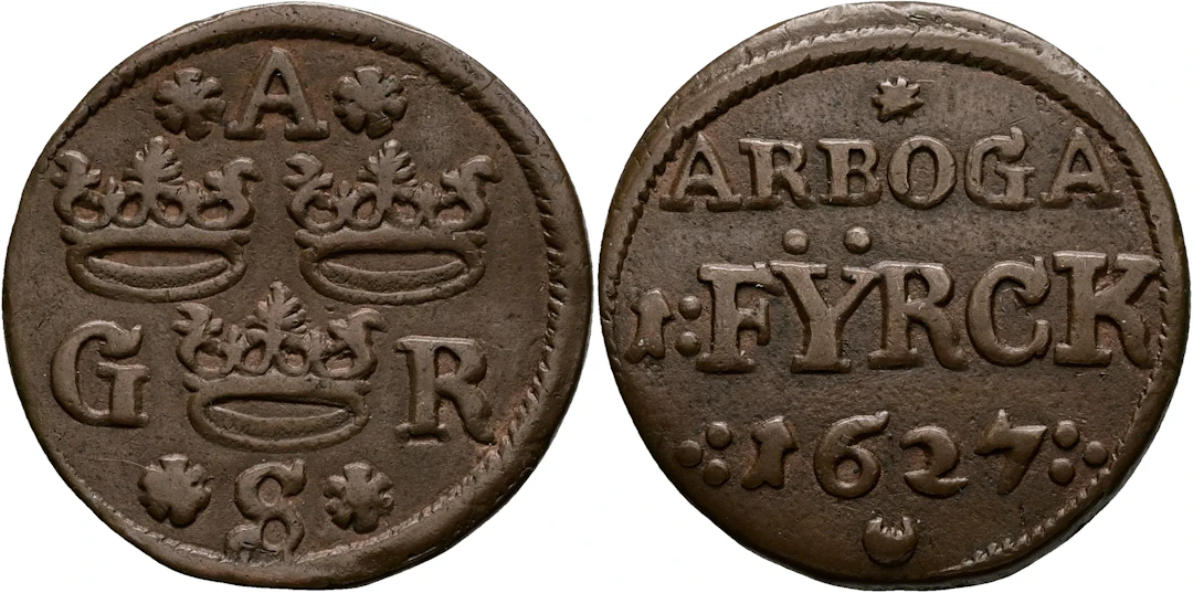 GUSTAV II ADOLF (1611-1632). Fyrk 1627