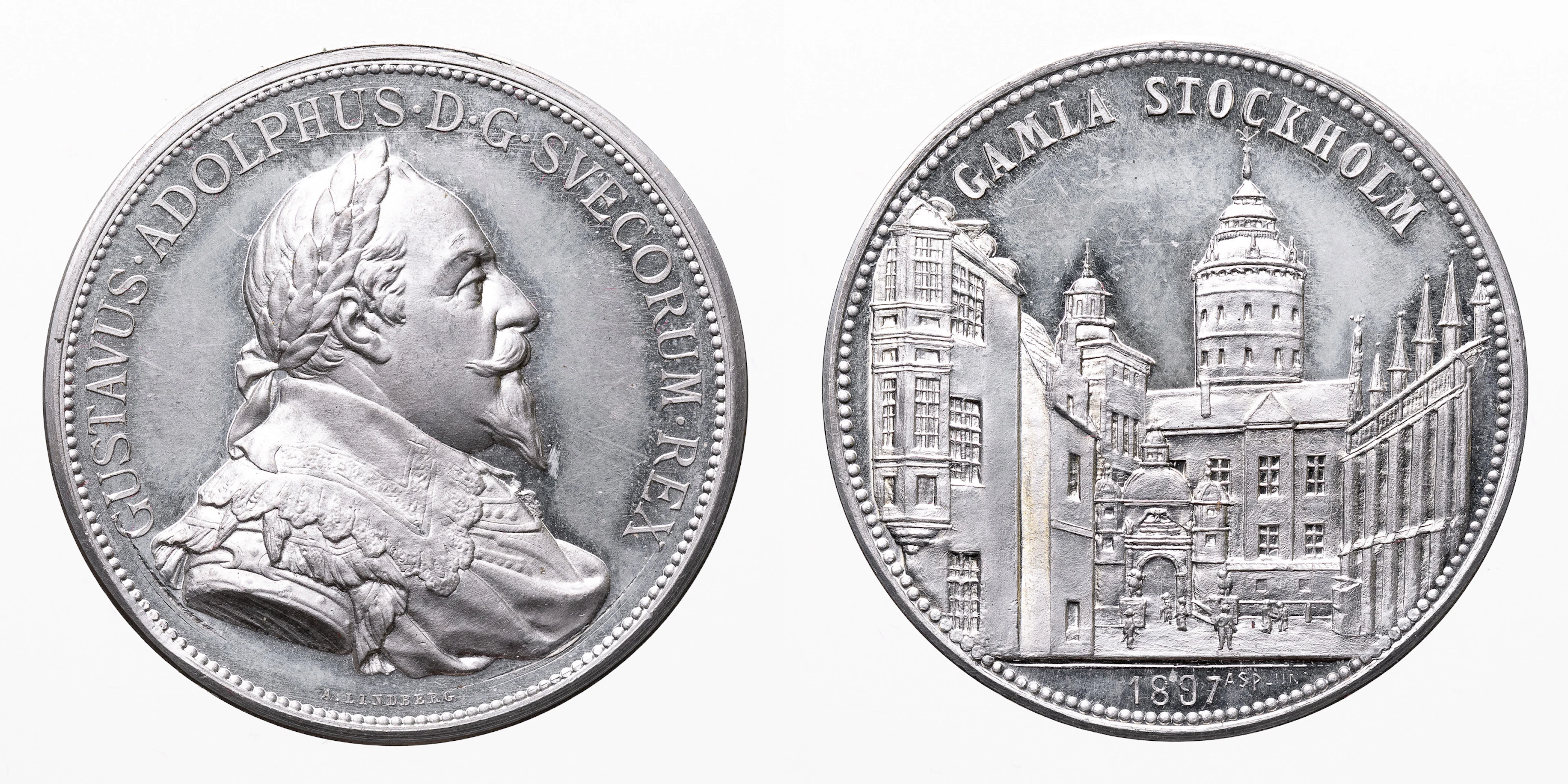 Gustav II Adolf, Gamla Stockholm 1897.