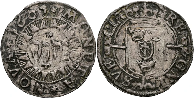 KARL, RIKSFÖRESTÅNDARE (1598-1604). Öre 1601