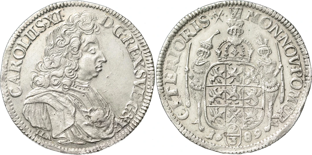 KARL XI (1660-1697). POMMERN. STETTIN