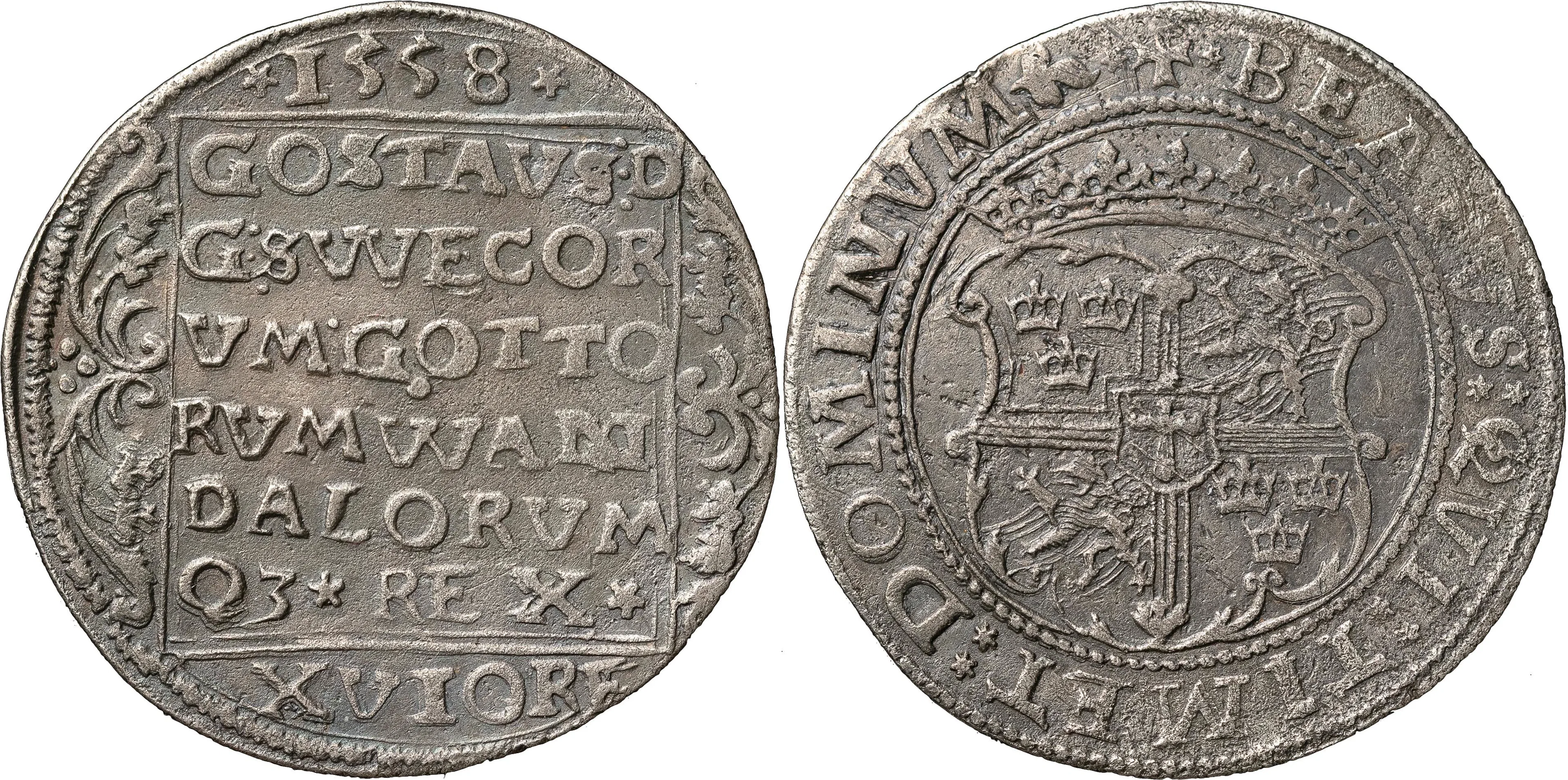 GUSTAV I (1523-1560). STOCKHOLM. 16 öre / 2 mark 1558