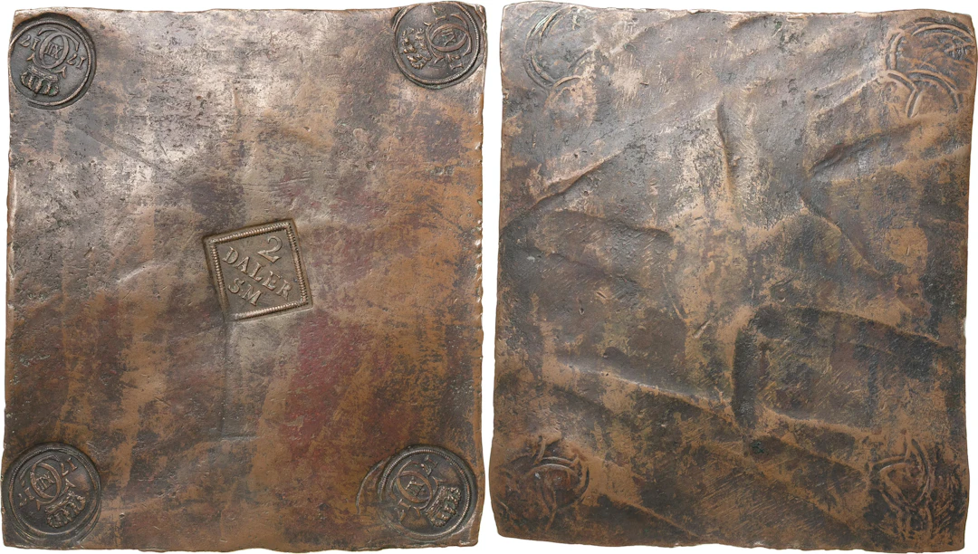 KARL XII (1697-1718). AVESTA. 2 daler SM 1717